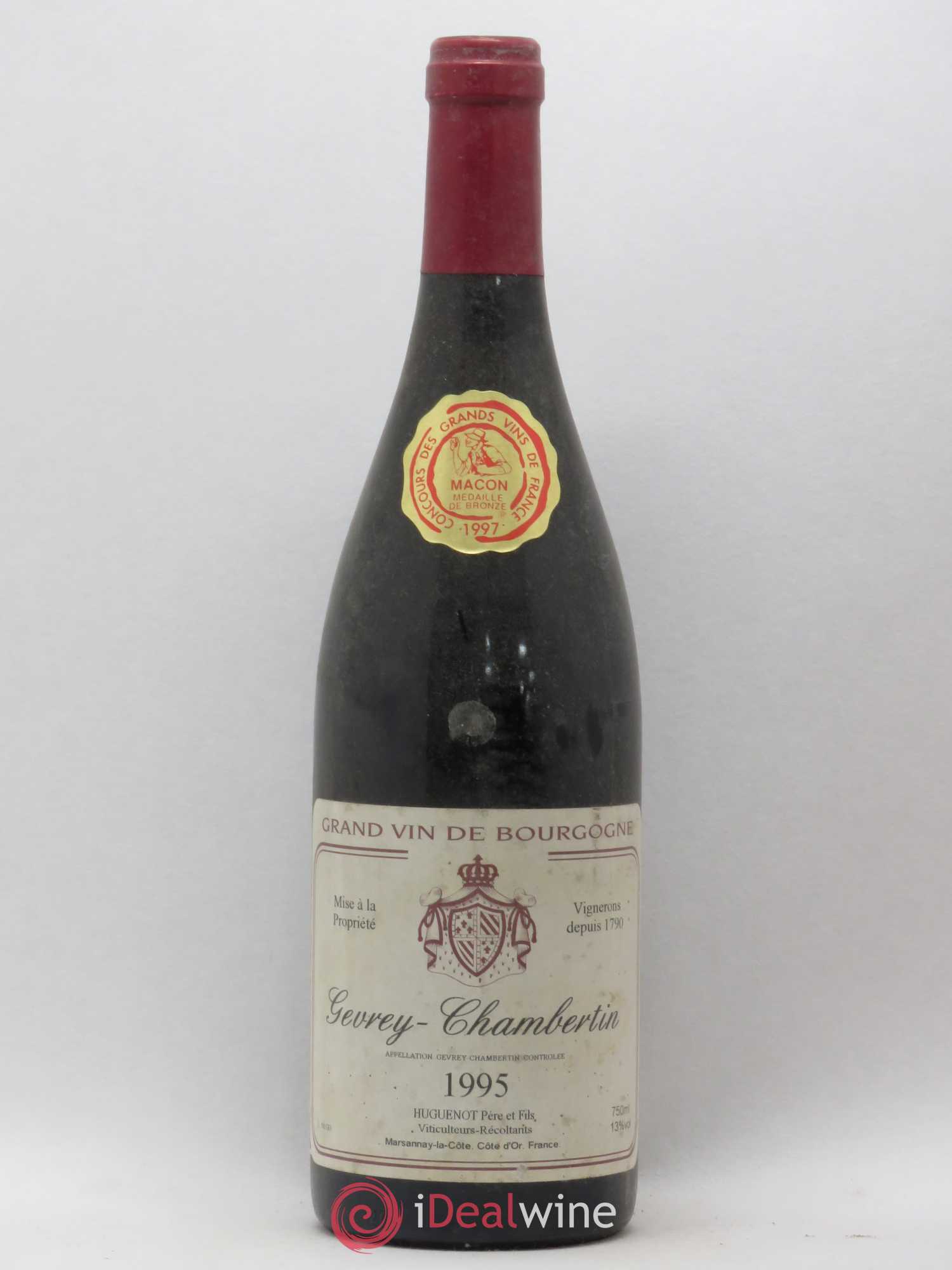 Gevrey-Chambertin Huguenot 1995 - Posten von 1 Flasche - 0