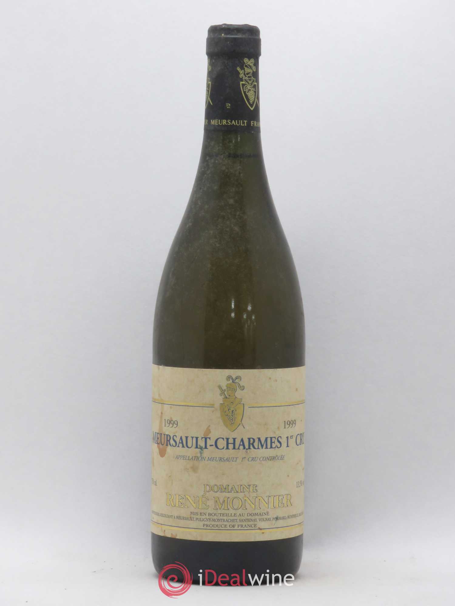 Meursault 1er Cru Charmes Domaine René Monnier 1999 - Posten von 1 Flasche - 0