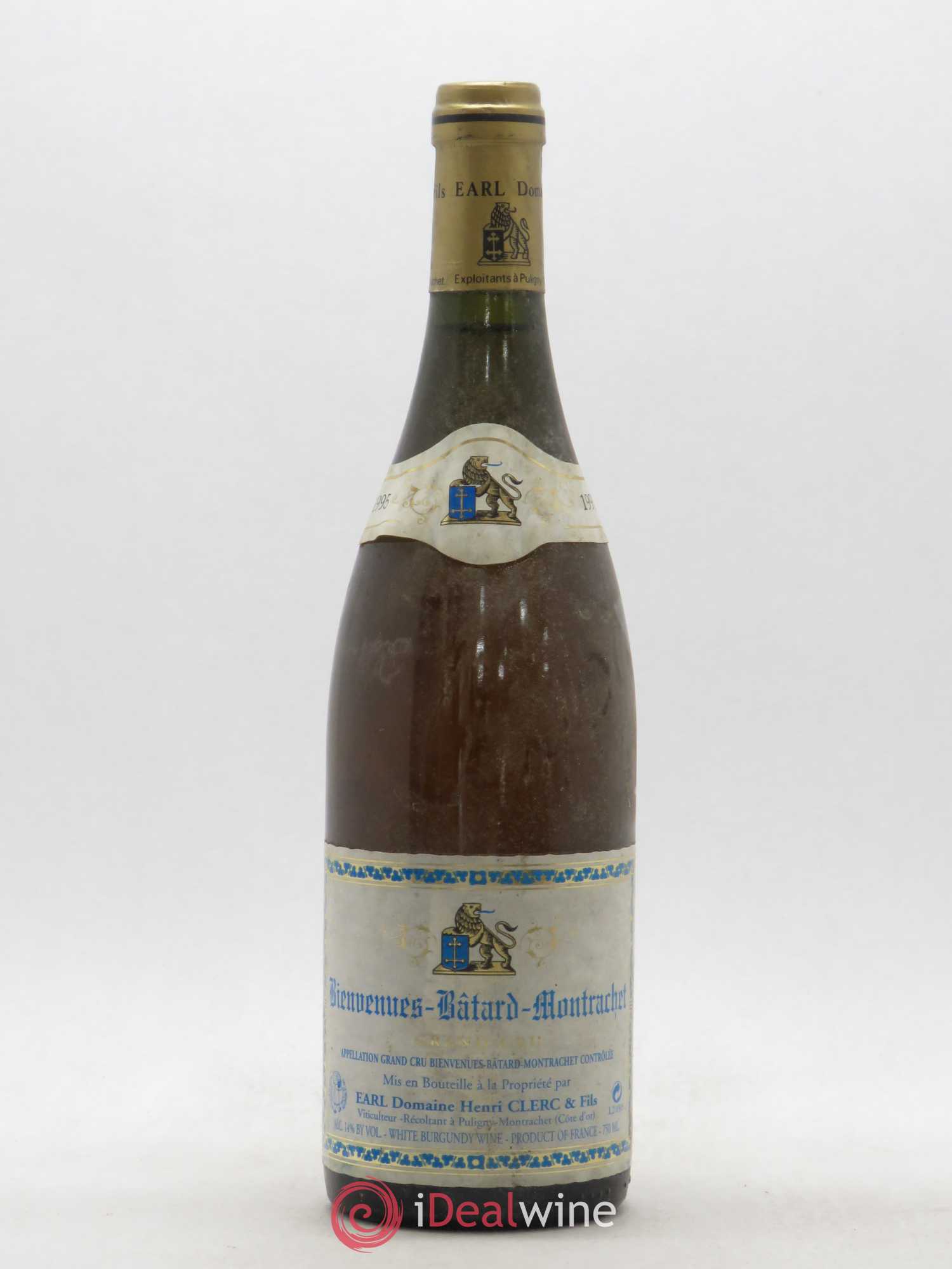 Bienvenues-Bâtard-Montrachet Grand Cru Henri Clerc 1995 - Lot de 1 bouteille - 0
