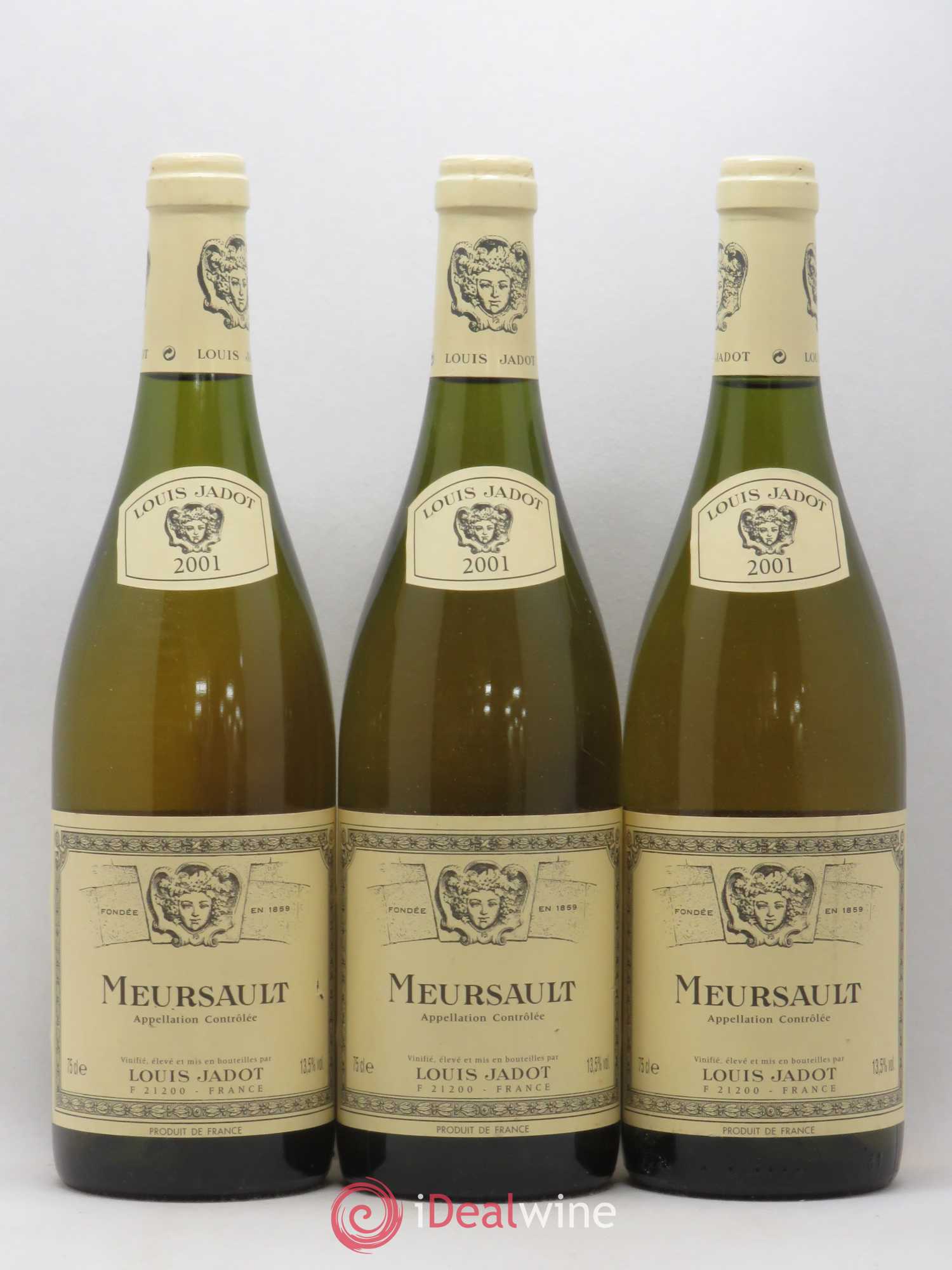 Meursault Louis Jadot 2001 - Lot de 3 bouteilles - 0