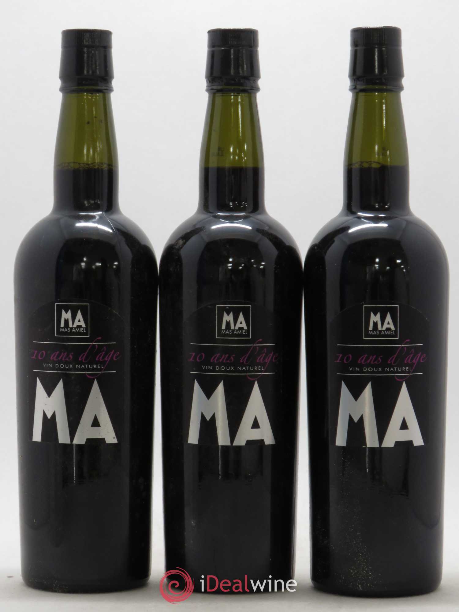 Maury Mas Amiel 10 ans d'âge - Lot de 3 bouteilles - 0