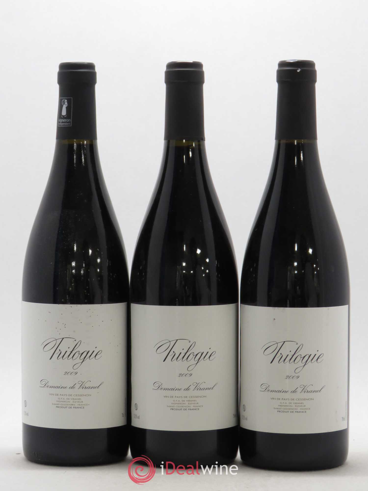 Languedoc Vin du pays de Cessenon Trilogie Domaine de Viranel 2009 - Posten von 12 Flaschen - 3