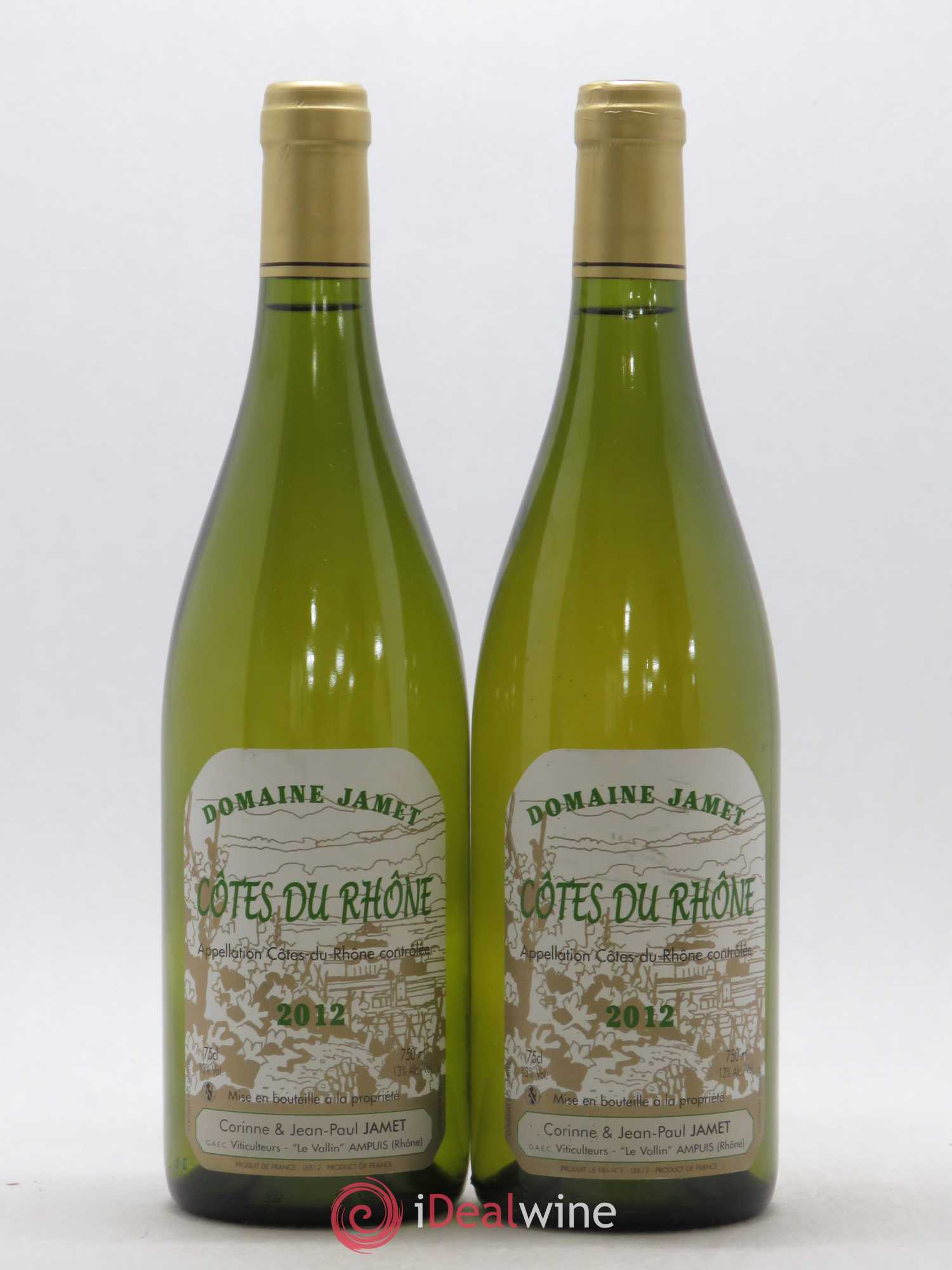 Côtes-du-Rhône Jamet (Domaine) 2012 - Lot de 2 bouteilles - 0