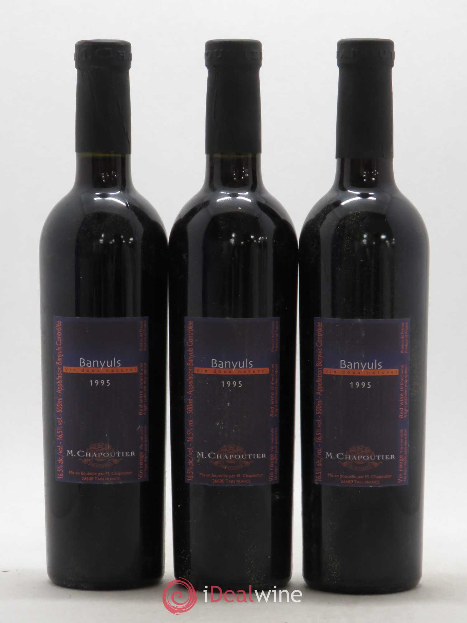 Banyuls M. Chapoutier 1995 - Lot de 3 bouteilles - 0