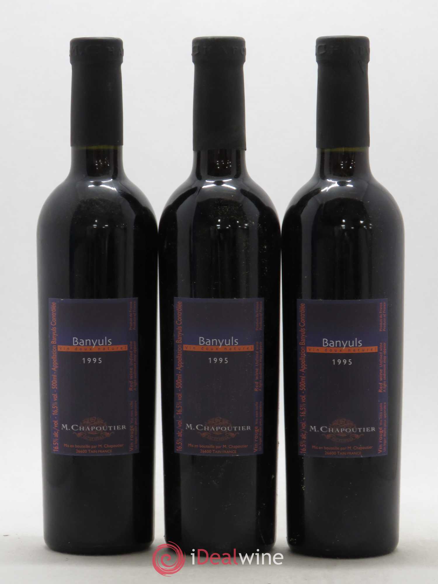 Banyuls M. Chapoutier 1995 - Lot de 3 bouteilles - 0