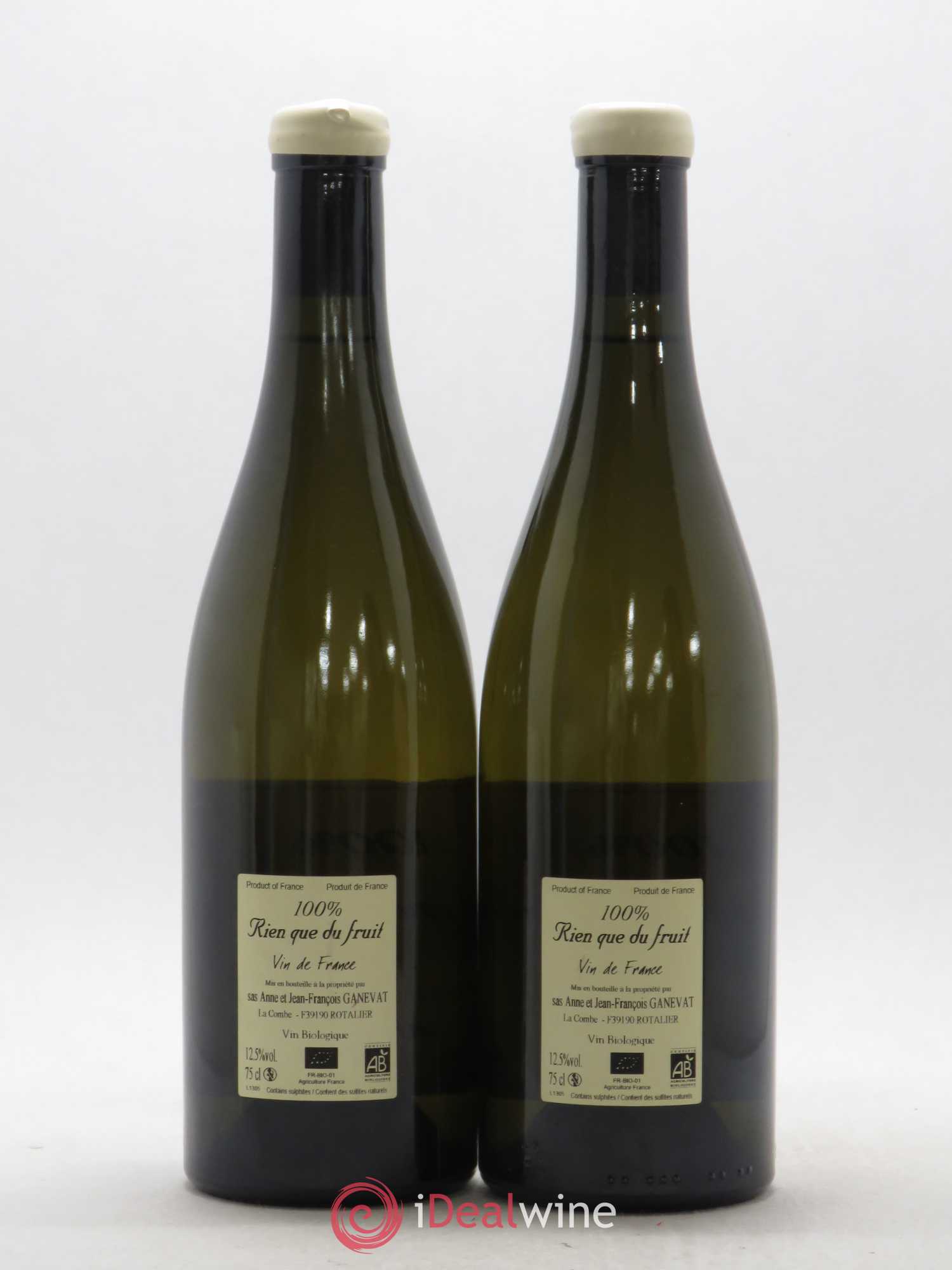 Vin de France 100% Rien que du fruit Anne et Jean François Ganevat 2013 - Lot de 2 bouteilles - 1