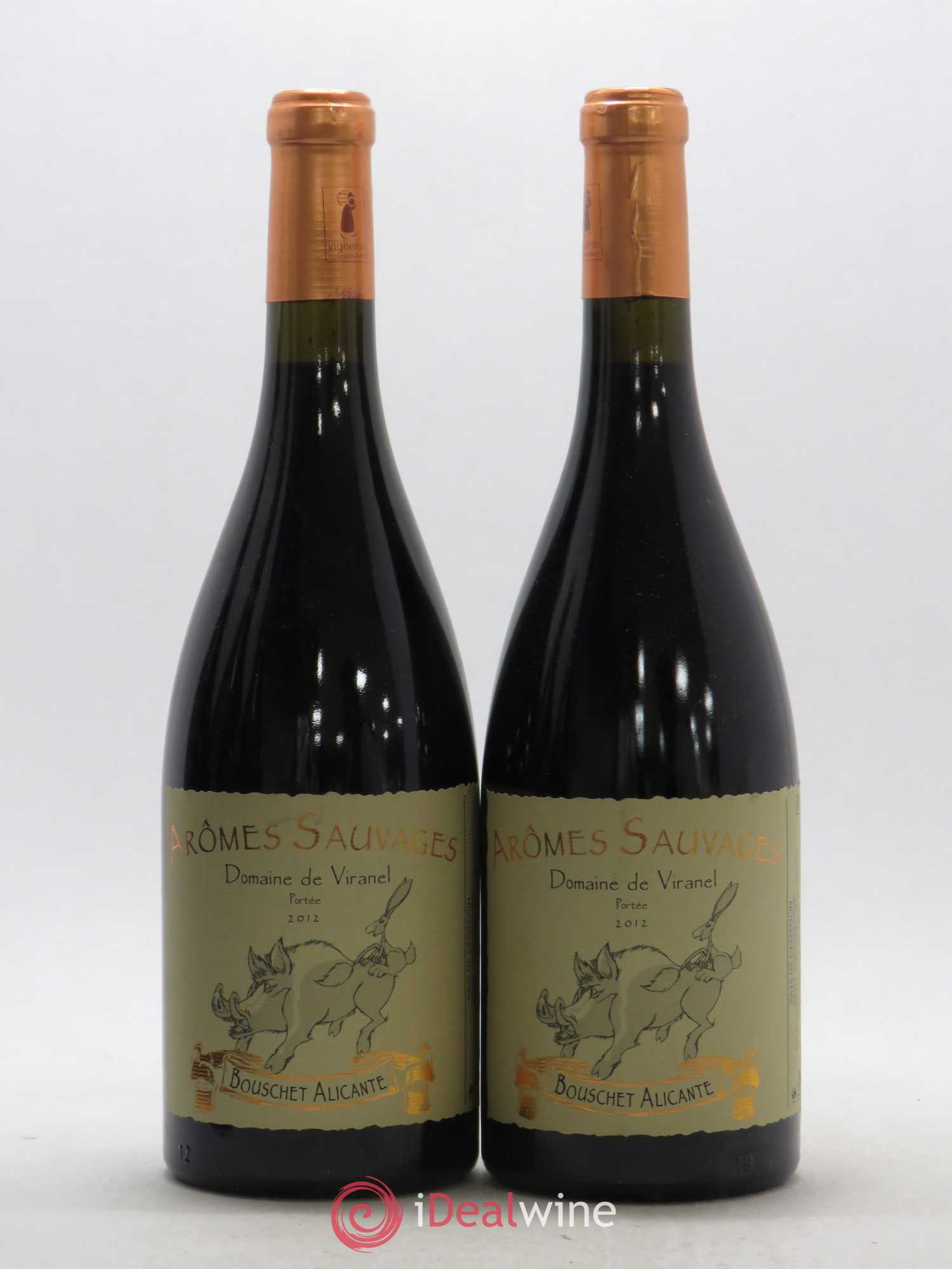 Pays d'Hérault Aromes Sauvages Chateau Viranel (sans prix de réserve) 2012 - Posten von 2 Flaschen - 0