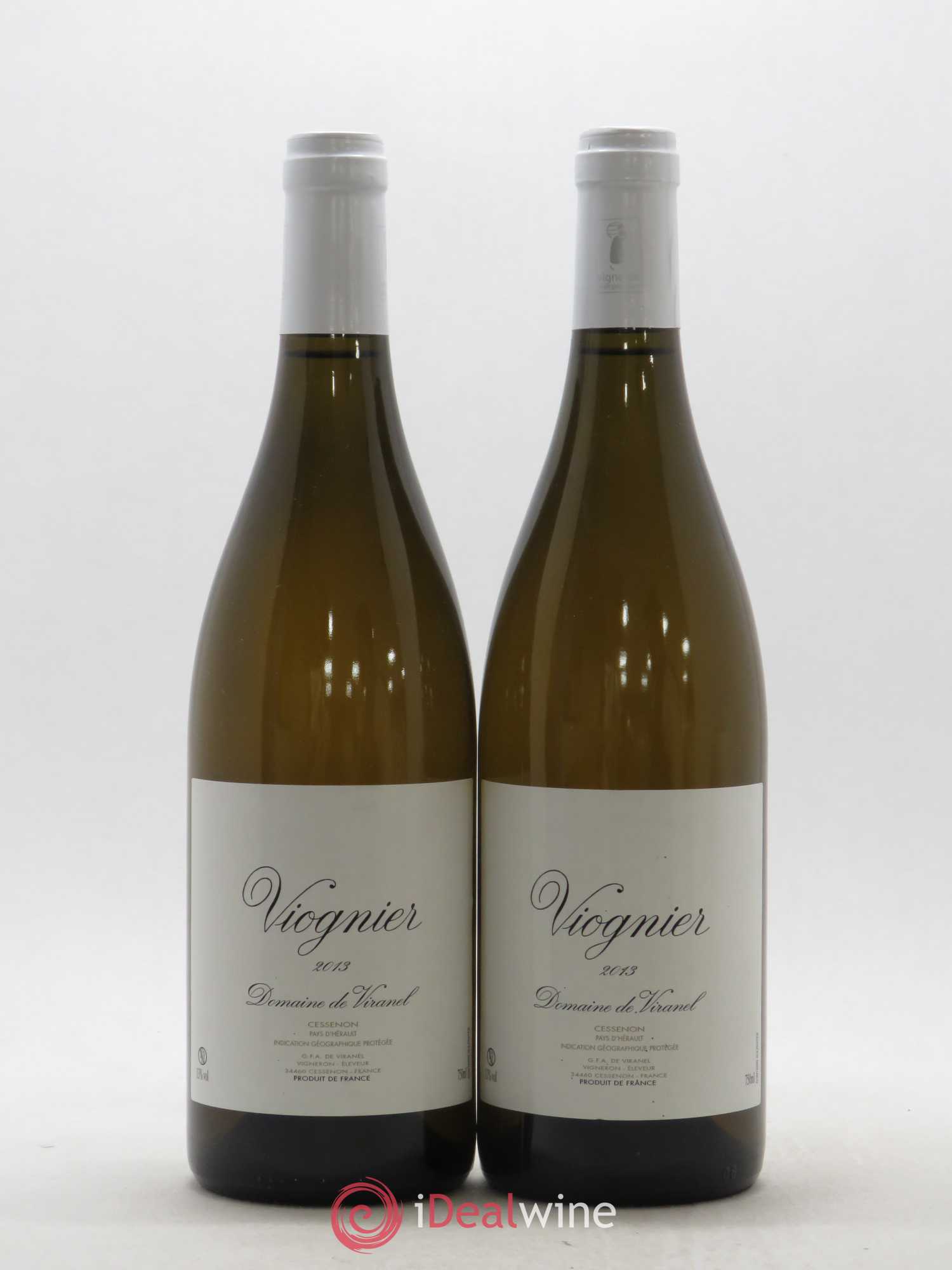 Pays d'Hérault Viognier Domaine de Viranel (sans prix de réserve) 2013 - Posten von 2 Flaschen - 0