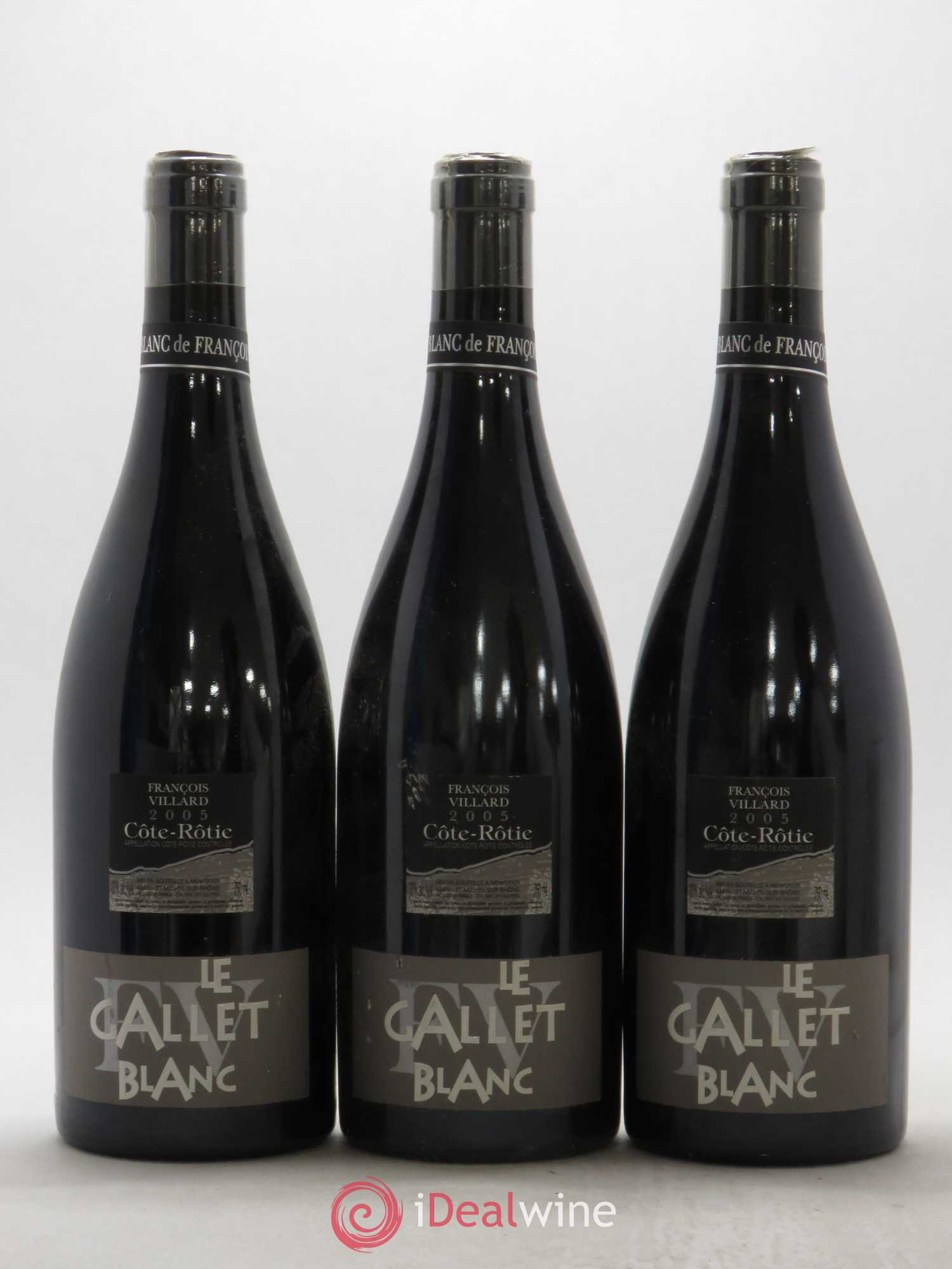 Côte-Rôtie Le Gallet Blanc François Villard 2005 - Lot de 3 bouteilles - 0