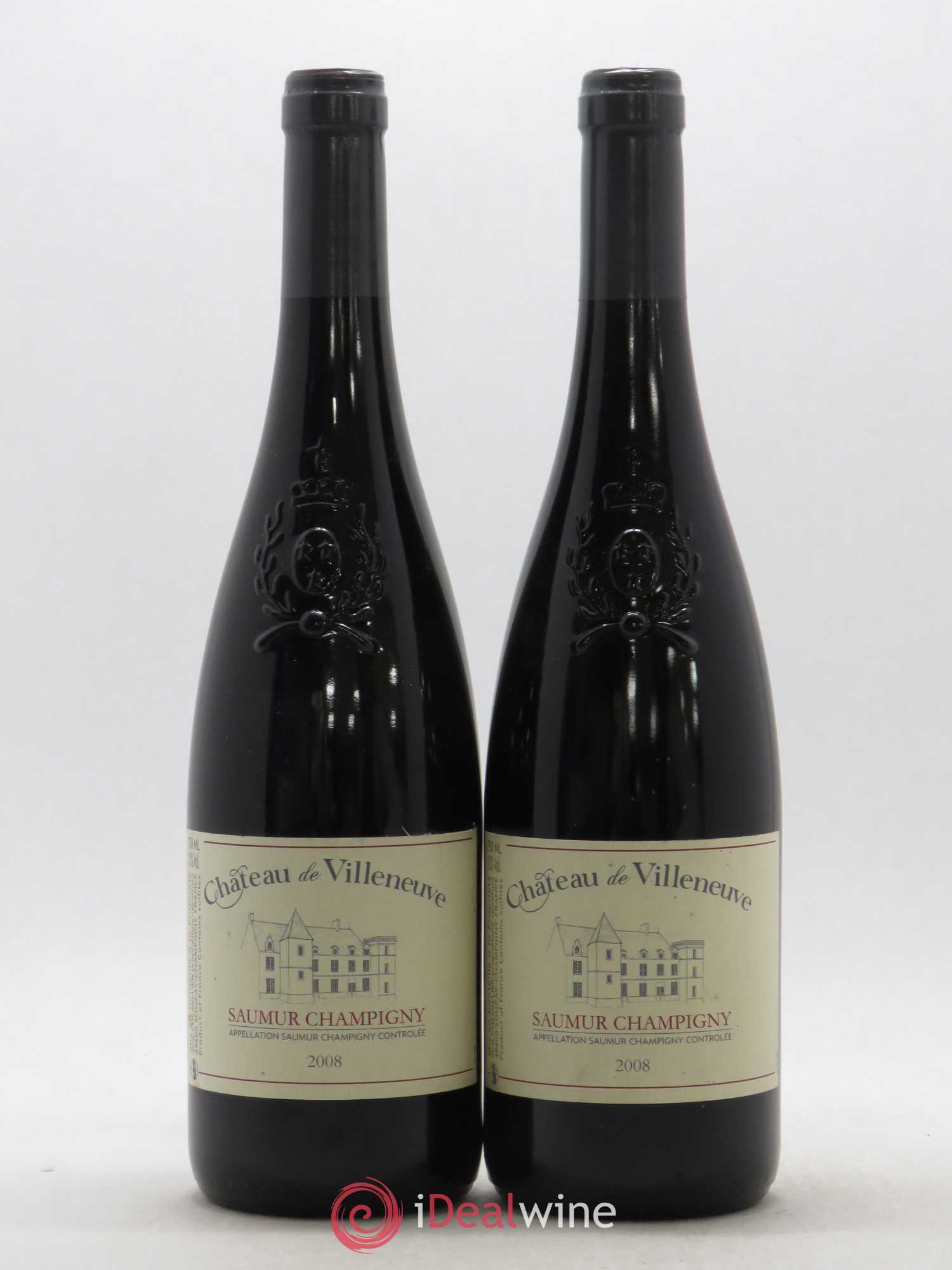 Saumur Château de Villeneuve 2008 - Lot de 2 bouteilles - 0