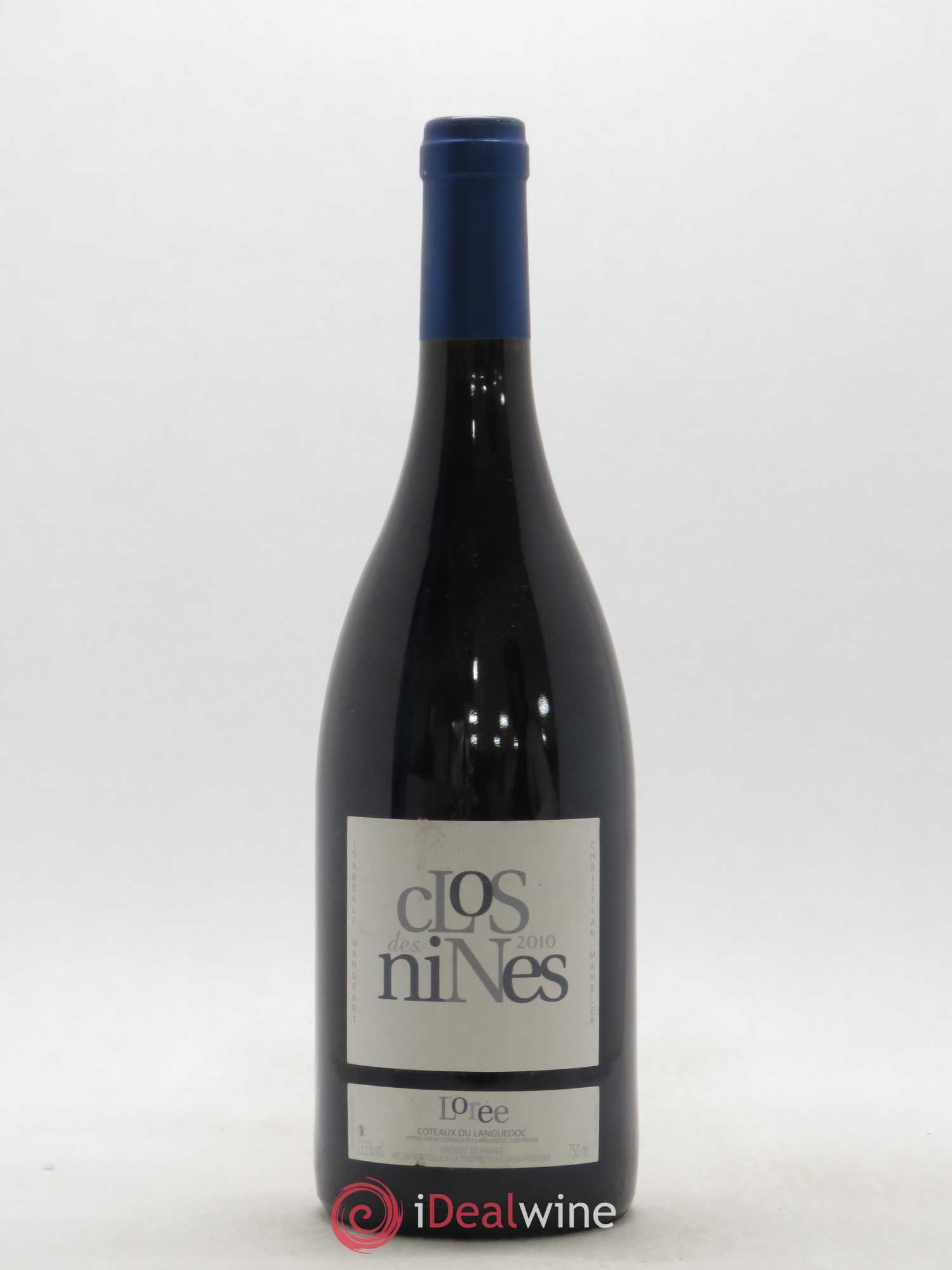 Coteaux du Languedoc L'orée Clos des Nines Isabelle Mangeart Christian Marbler (sans prix de réserve) 2010 - Posten von 1 Flasche - 0