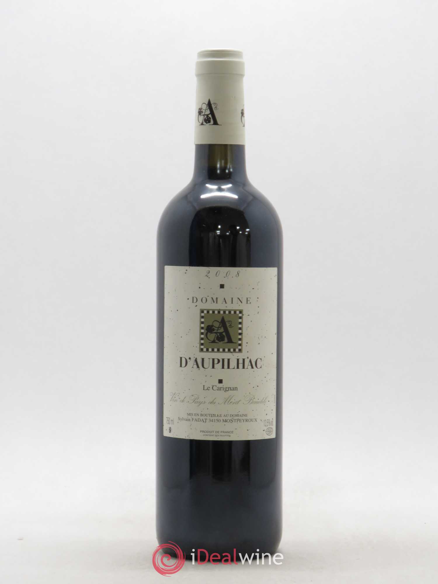 Languedoc Montpeyroux Aupilhac (Domaine d') Sylvain Fadat Le Carignan 2008 - Lot de 1 bouteille - 0