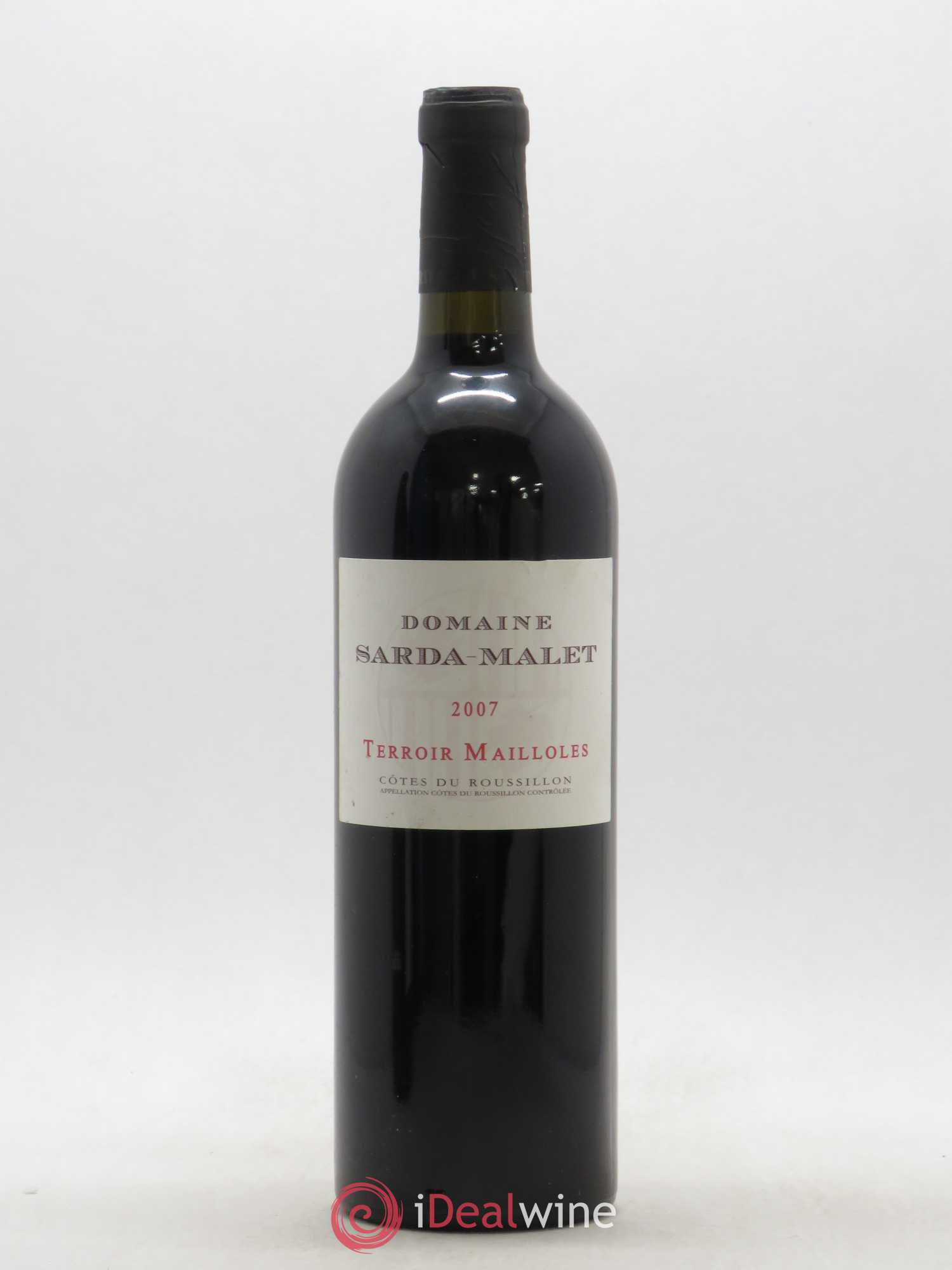 Côtes du Roussillon Domaine Sarda-Malet Réserve Jérôme Malet Terroir Mailloles (sans prix de réserve) 2007 - Posten von 1 Flasche - 0