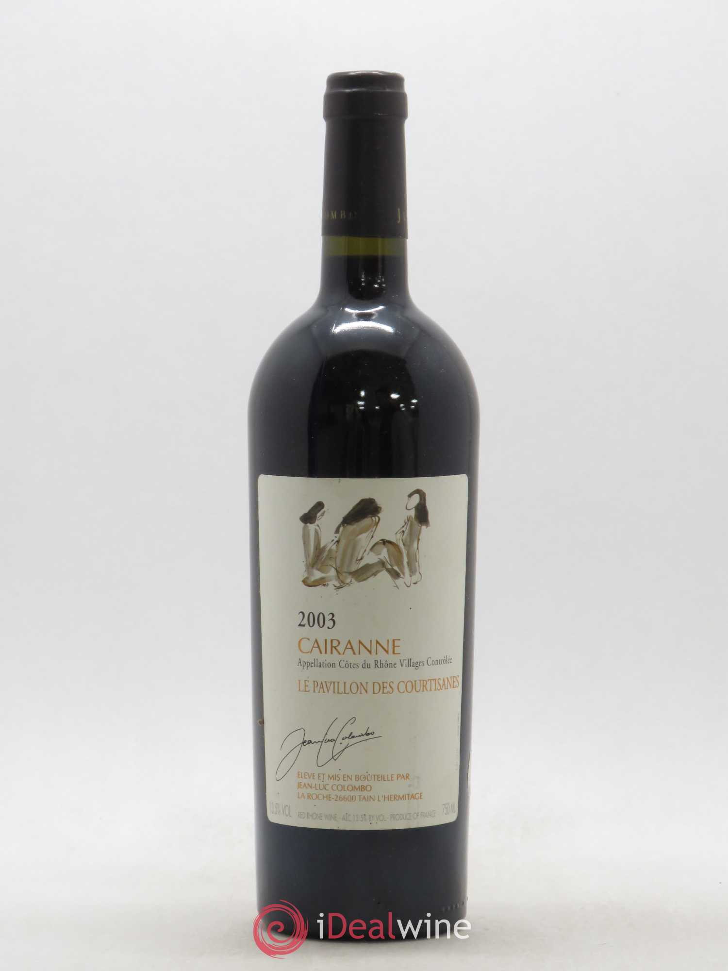 Côtes-du-Rhône-Villages Cairanne Le Pavillon des courtisanes J.L Colombo (sans prix de réserve) 2003 - Posten von 1 Flasche - 0
