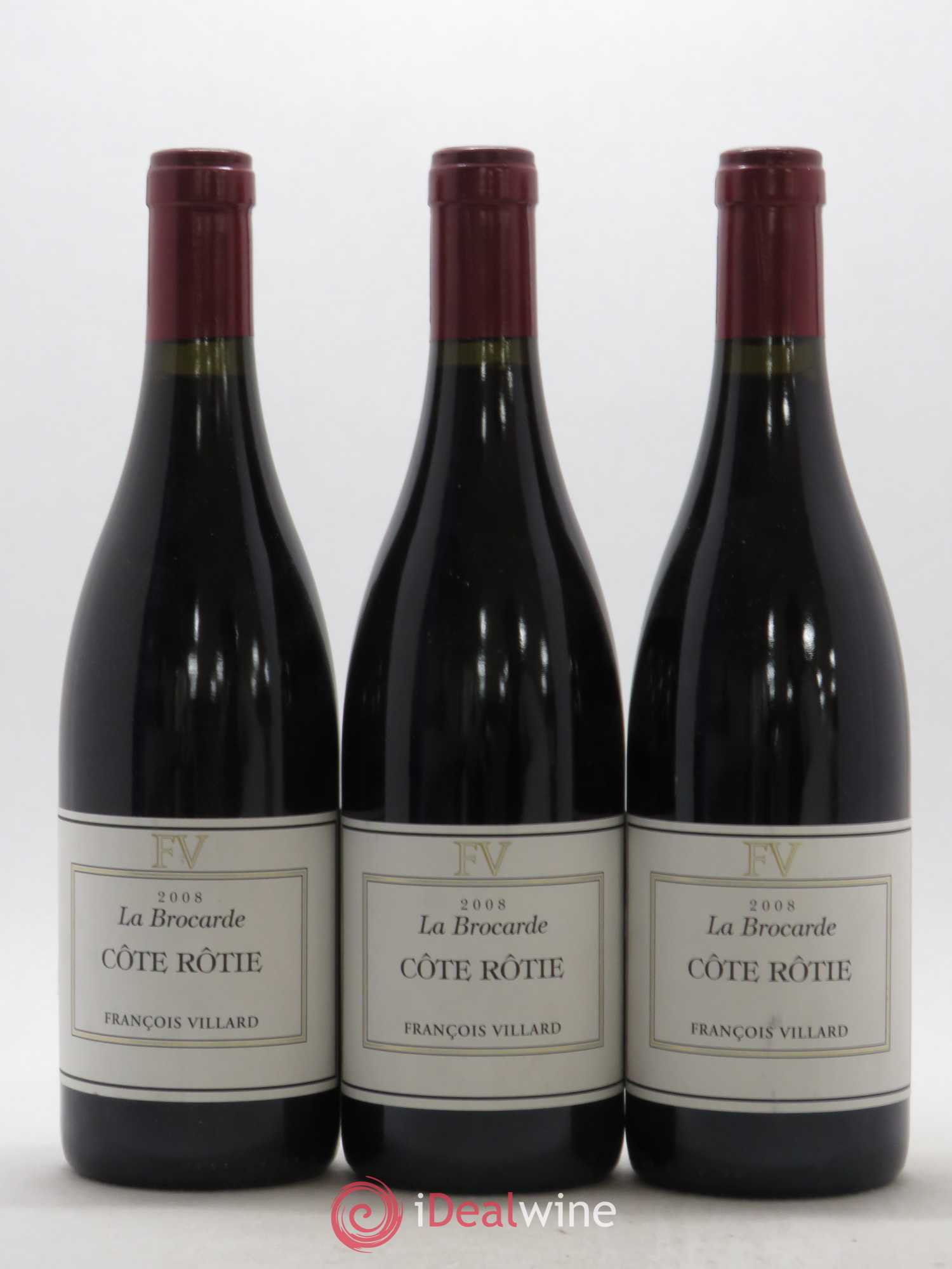 Côte-Rôtie La Brocarde François Villard 2008 - Lot de 3 bouteilles - 0