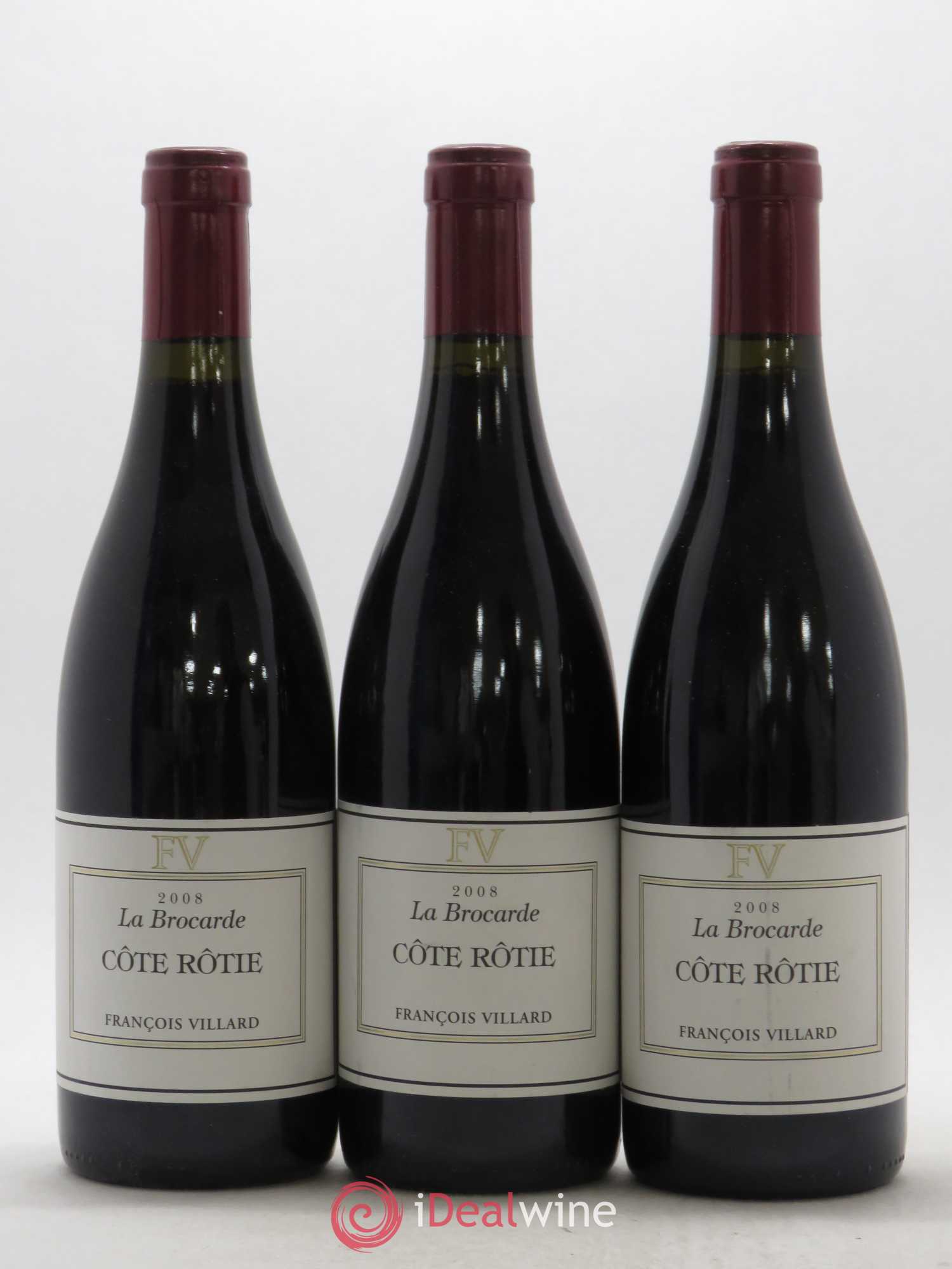 Côte-Rôtie La Brocarde François Villard 2008 - Lot de 3 bouteilles - 0