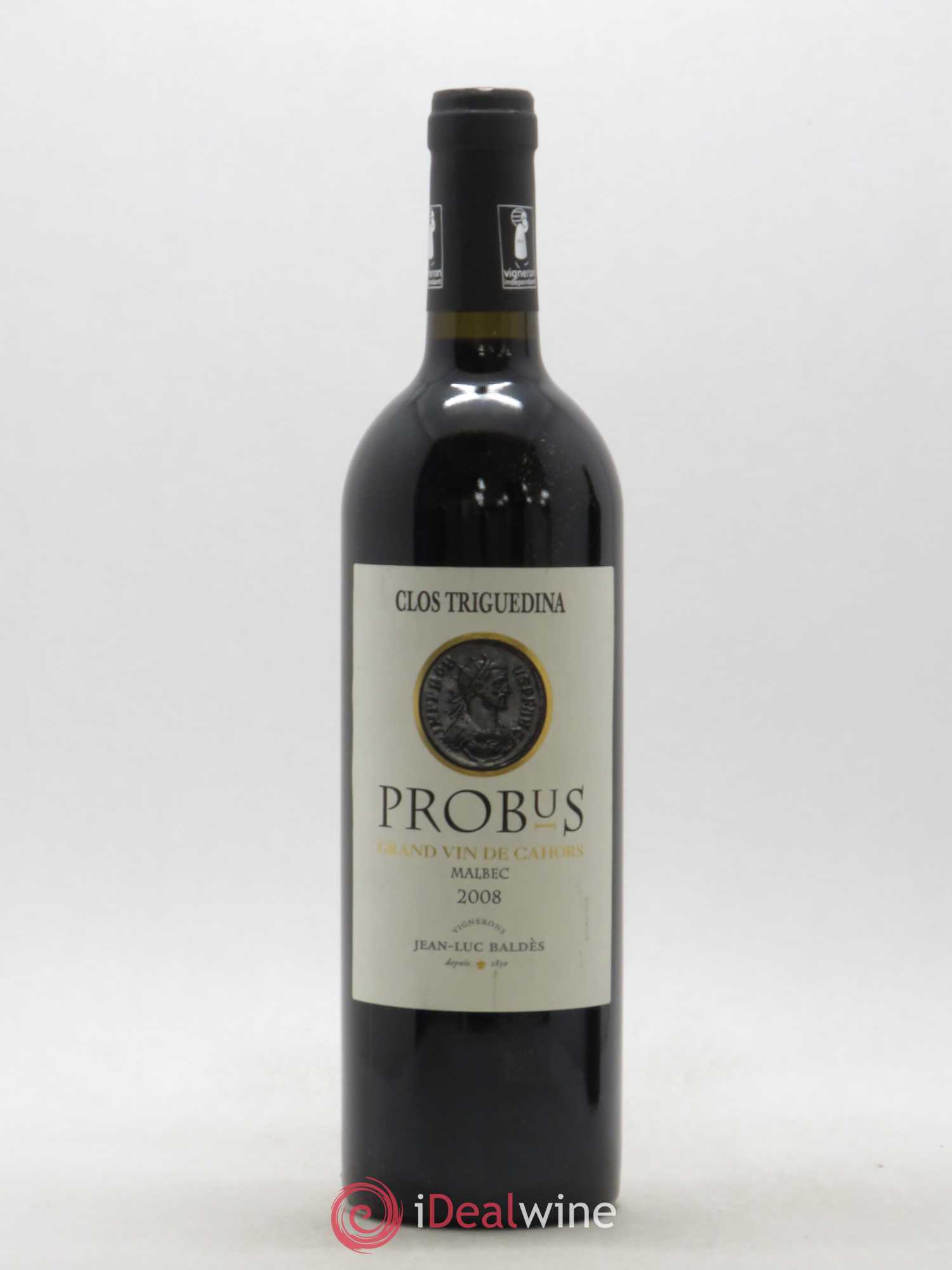 Cahors Clos Triguedina Probus Jean-Luc Baldès 2008 - Lot de 1 bouteille - 0