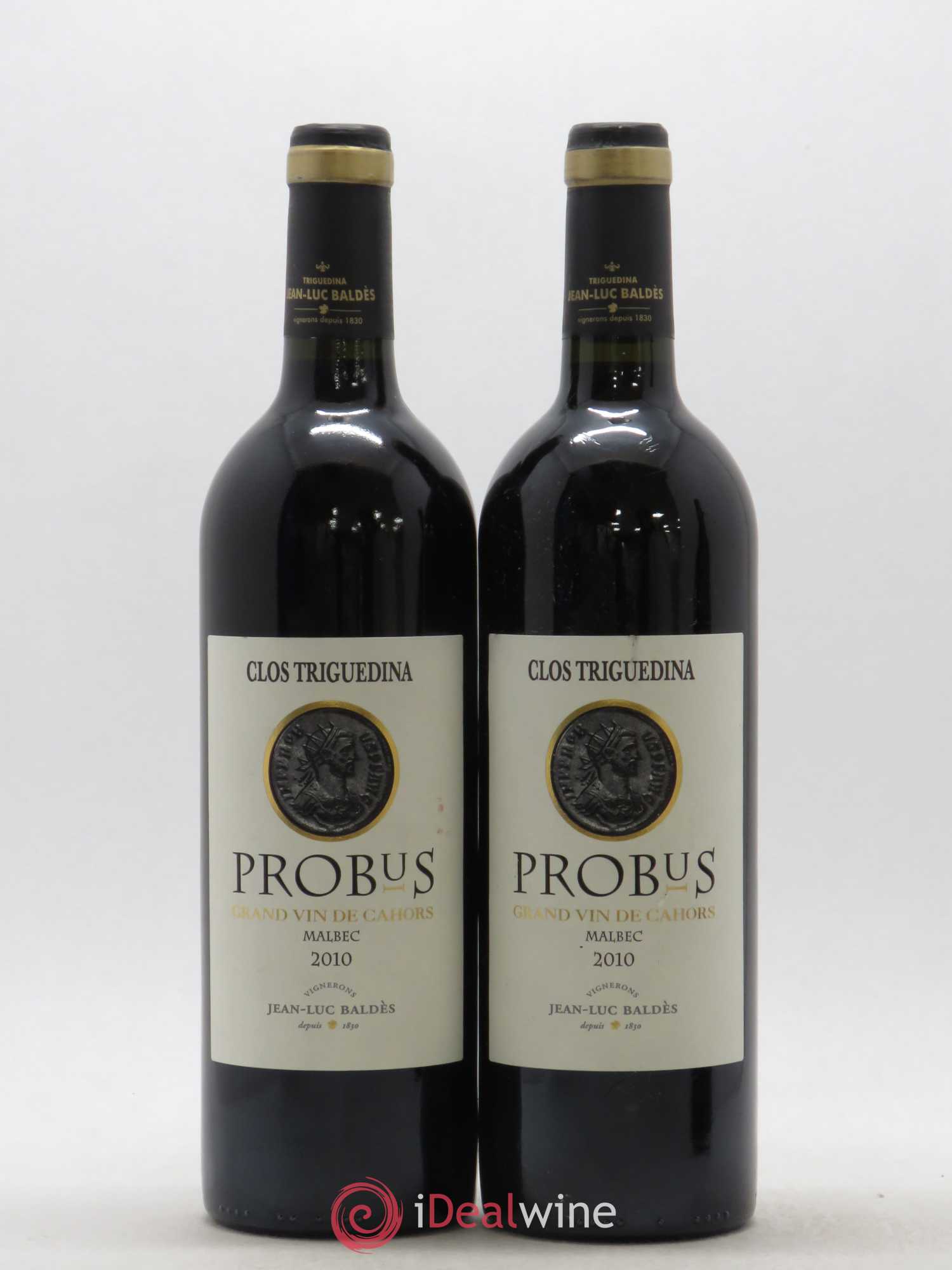 Cahors Clos Triguedina Probus Jean-Luc Baldès 2010 - Lot de 2 bouteilles - 0