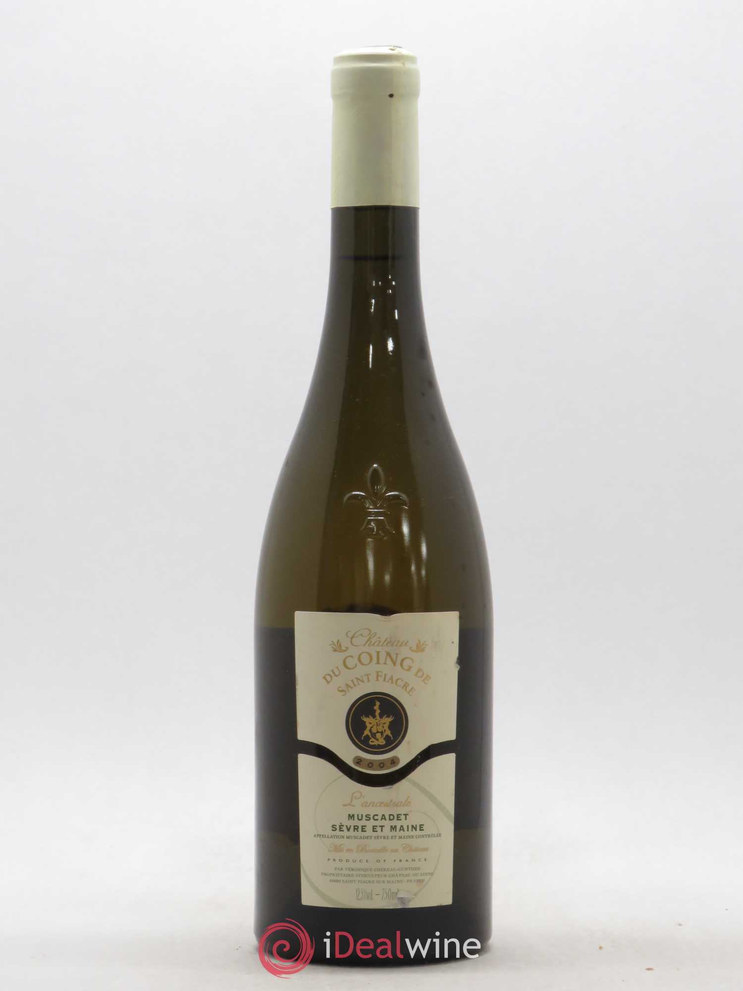 Muscadet-Sèvre-et-Maine sur lie L'Ancestrale Château du coing de Saint Fiacre 2004 - Posten von 1 Flasche - 0