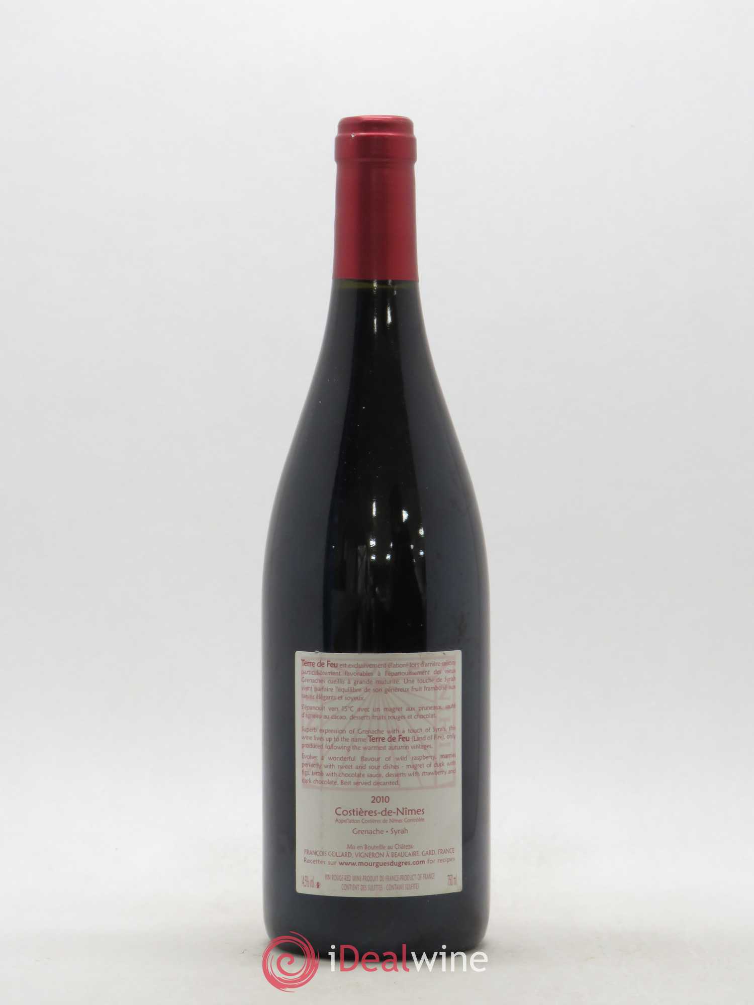 Costières de Nîmes Château Mourgues du Gres Terre de Feu 2010 - Posten von 1 Flasche - 1