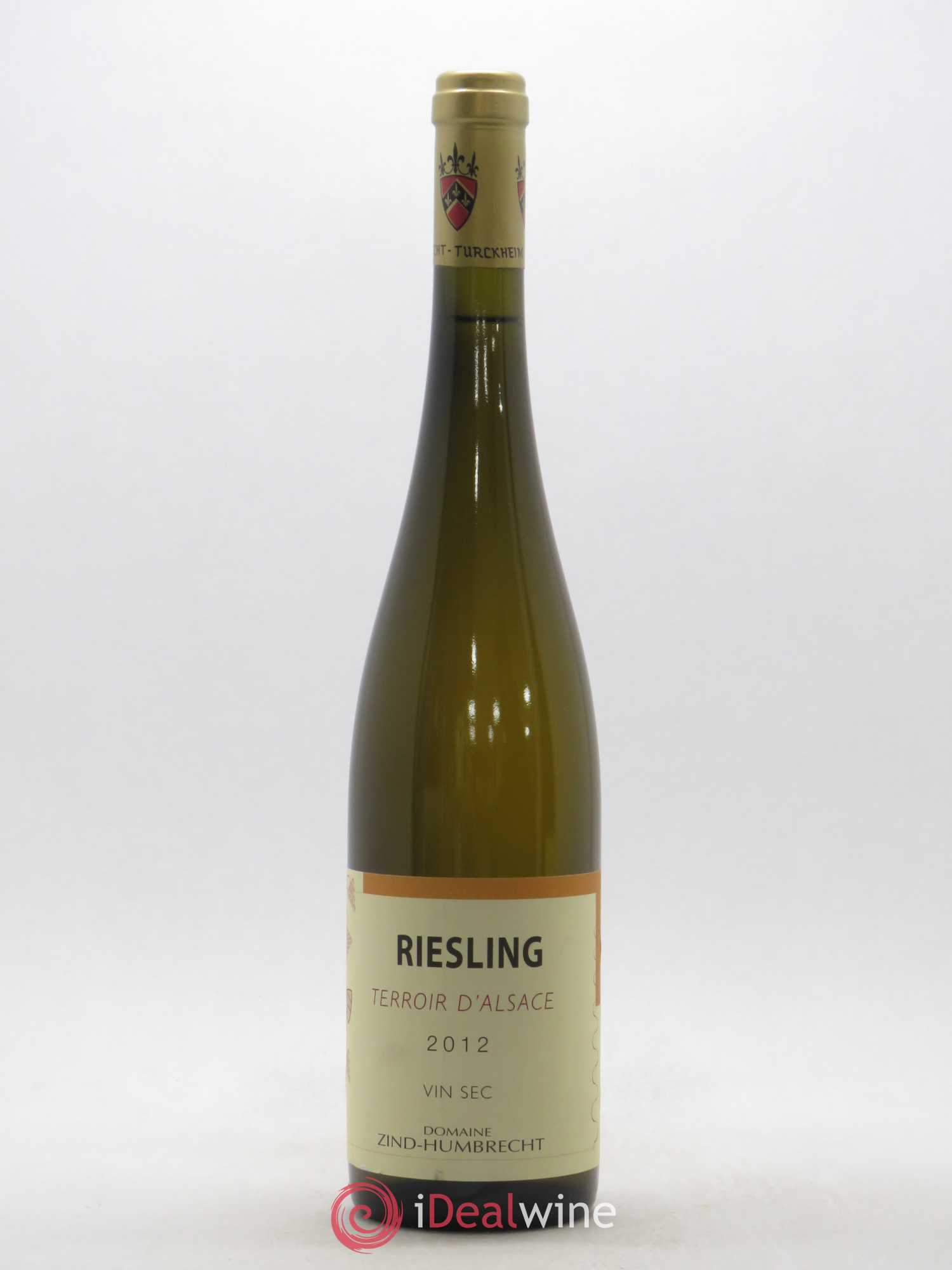Riesling Terroir d'Alsace 2012 - Lot de 1 bouteille - 0