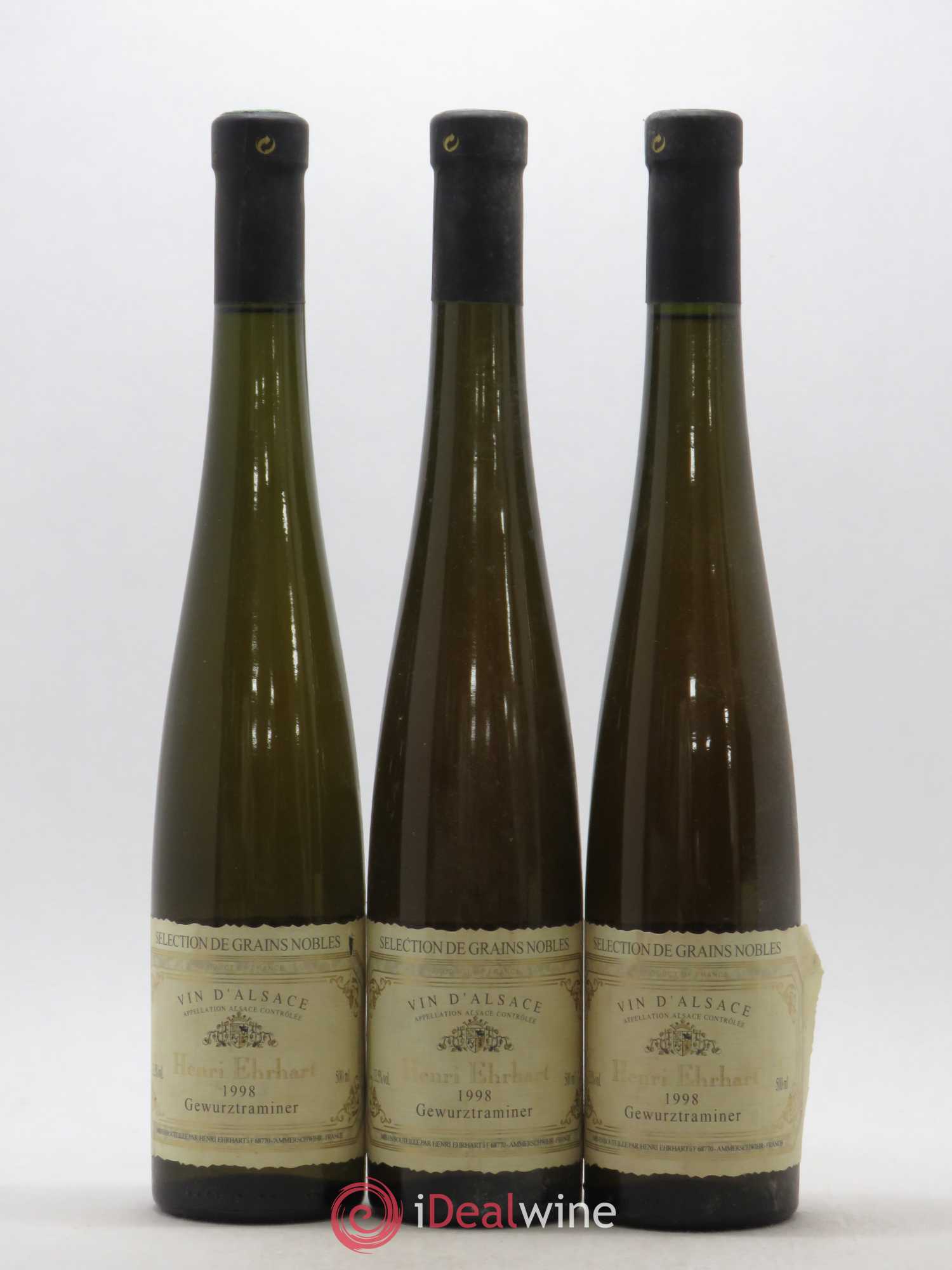 Gewurztraminer Sélection de Grains Nobles Henri Ehrhart 50 cl 1998 - Lotto di 3 bottiglie - 0