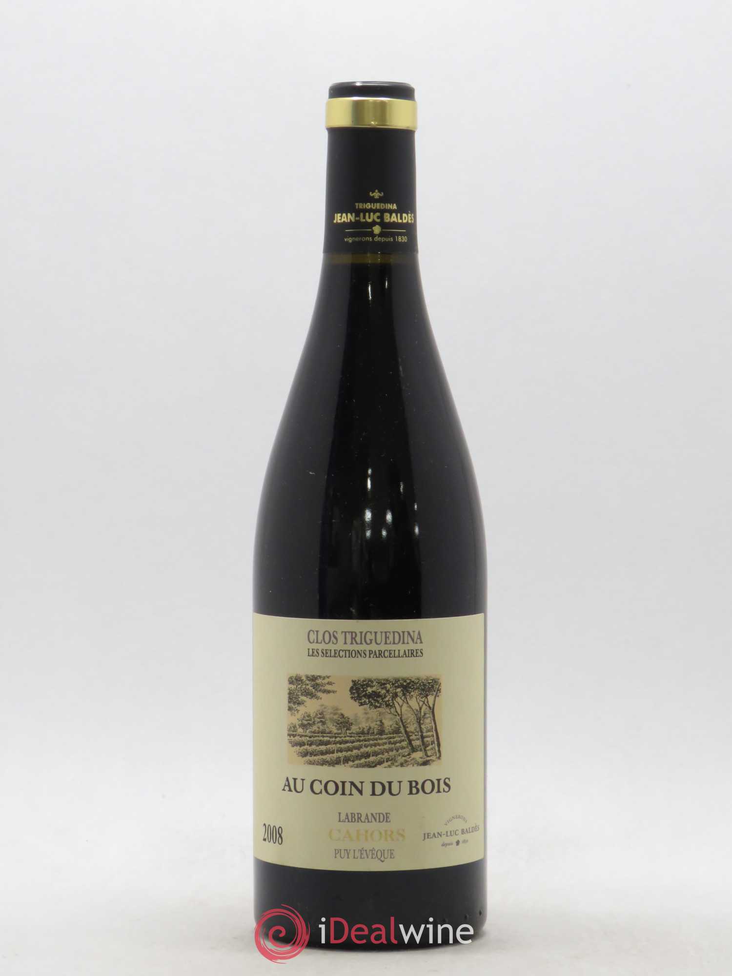 Cahors Clos Triguedina Au Coin du Bois Jean-Luc Baldès Sélections Parcellaires Labrande (sans prix de réserve) 2008 - Lot de 1 bouteille - 0