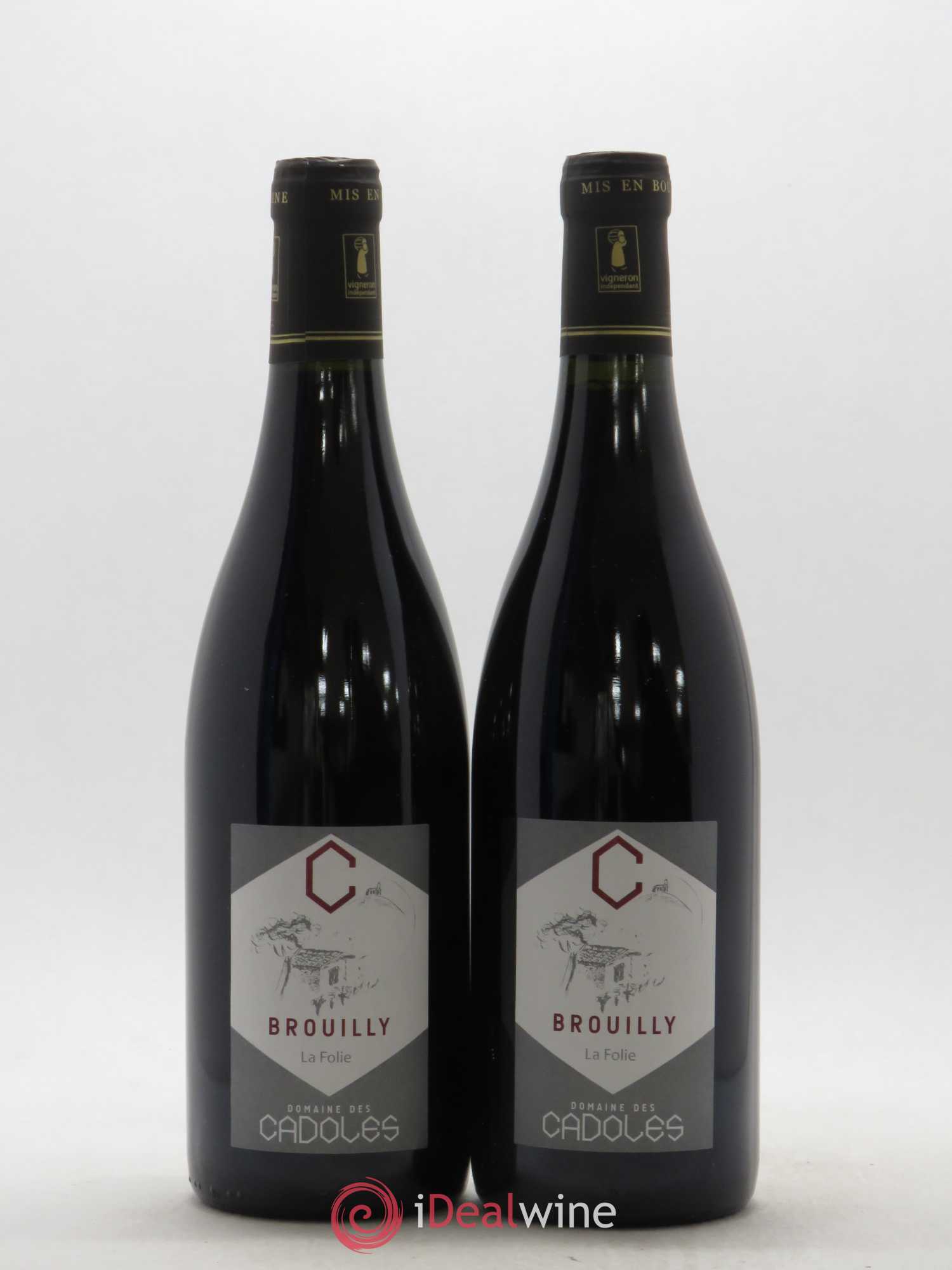 Brouilly La Folie Domaine des Cadoles (sans prix de réserve) 2014 - Posten von 2 Flaschen - 0