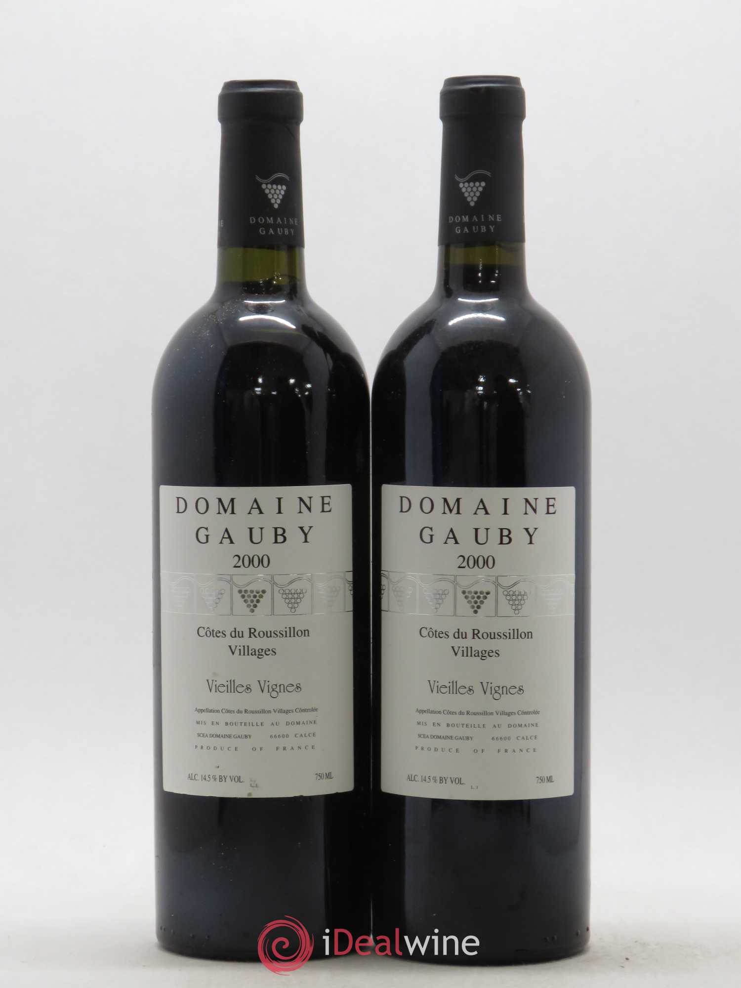 Côtes du Roussillon Villages Vieilles vignes Gauby (Domaine) 2000 - Lot de 2 bouteilles - 0
