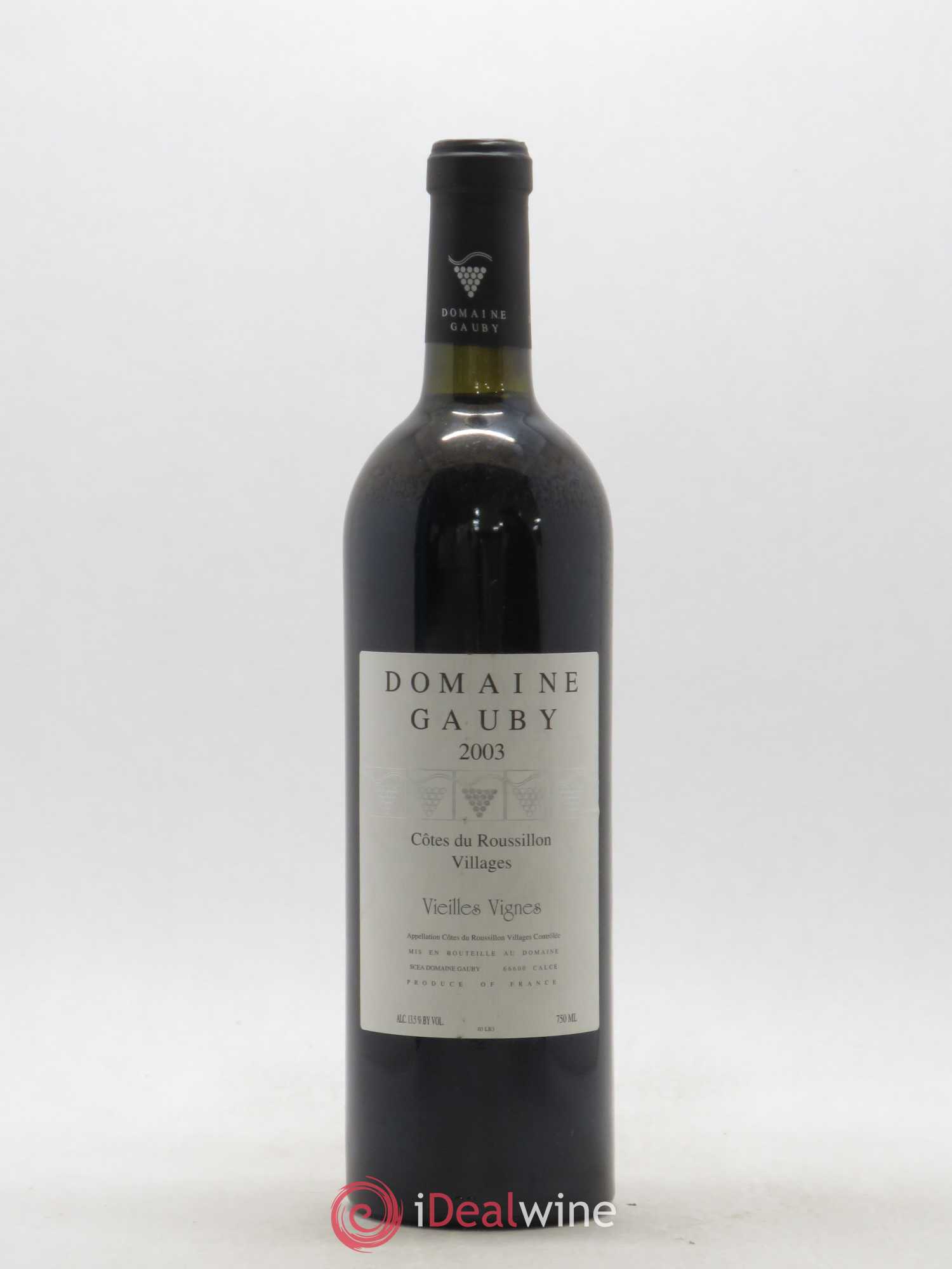 Côtes du Roussillon Villages Vieilles vignes Gauby (Domaine) 2003 - Lot de 1 bouteille - 0