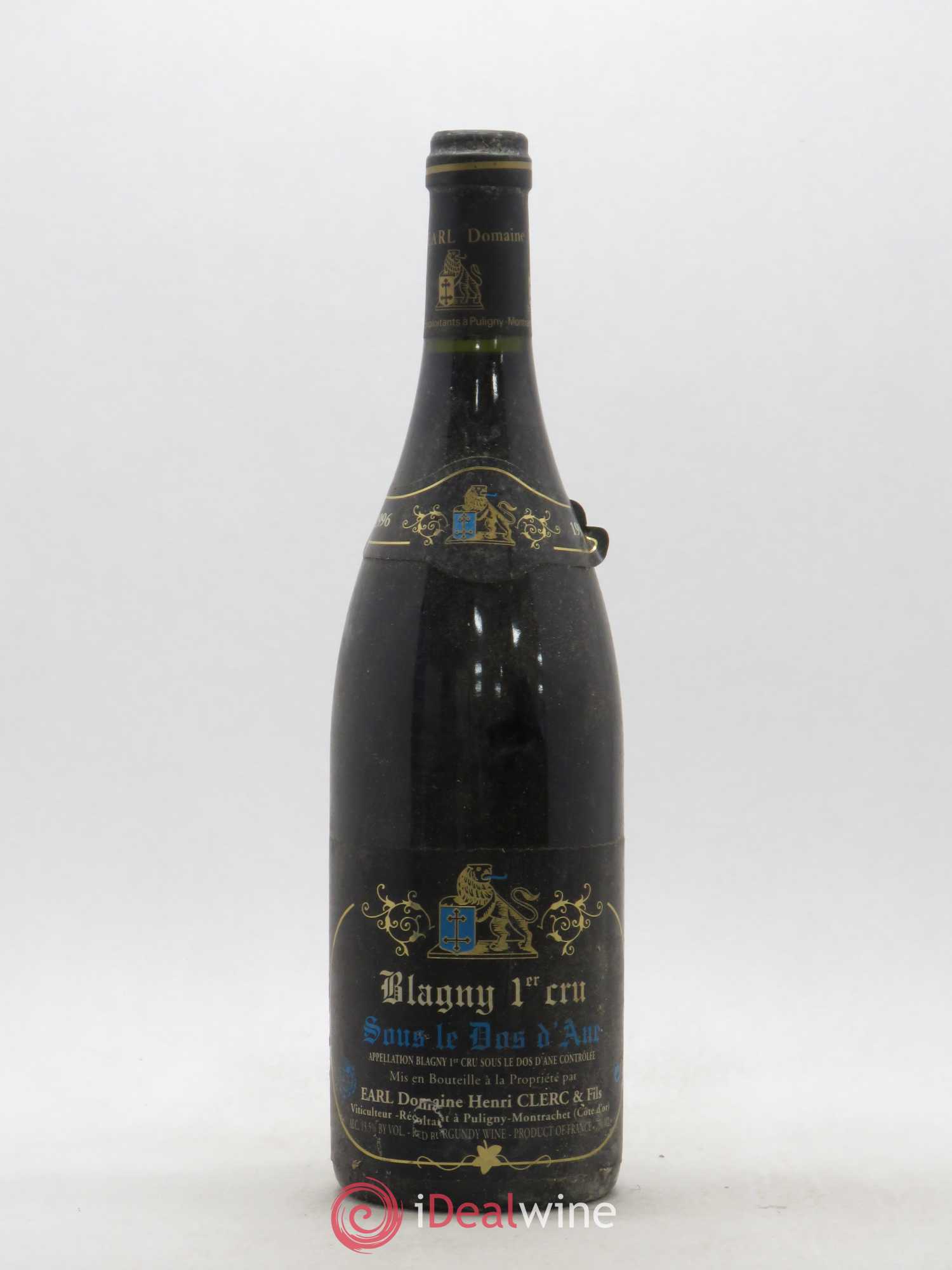 Blagny 1er Cru Sous le Dos d'Ane Henri Clerc (sans prix de réserve) 1996 - Posten von 1 Flasche - 0