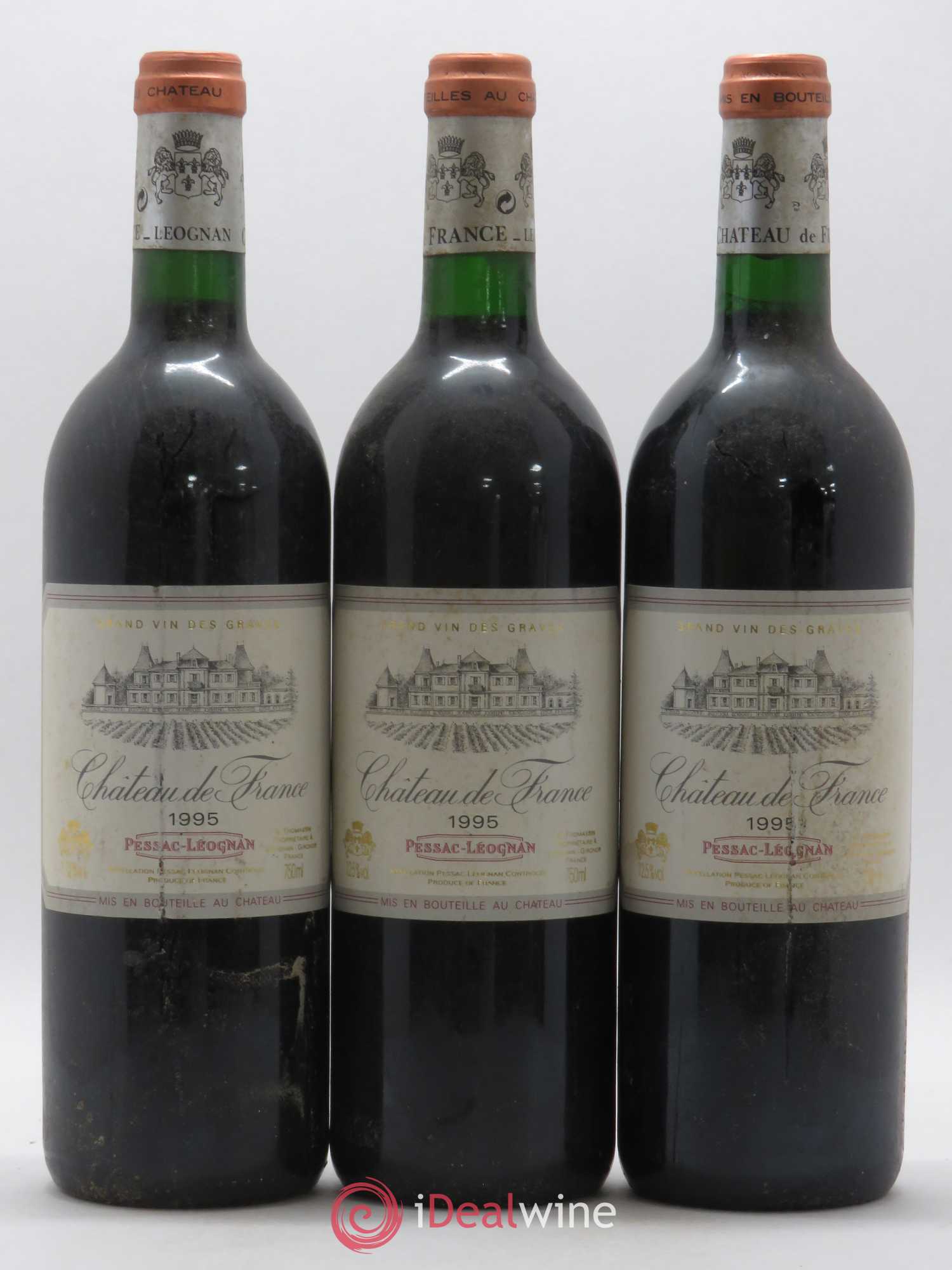 Château de France 1995 - Lot de 3 bouteilles - 0
