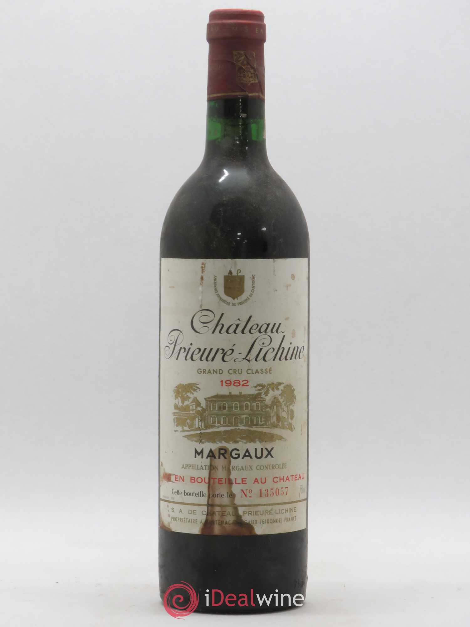 Château Prieuré Lichine 4ème Grand Cru Classé 1982 - Lot de 1 bouteille - 0
