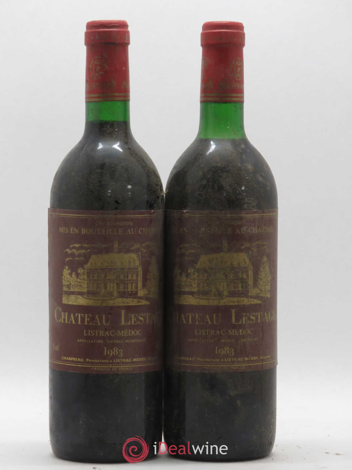 Château Lestage Cru Bourgeois 1983 - Lot de 2 bouteilles - 0
