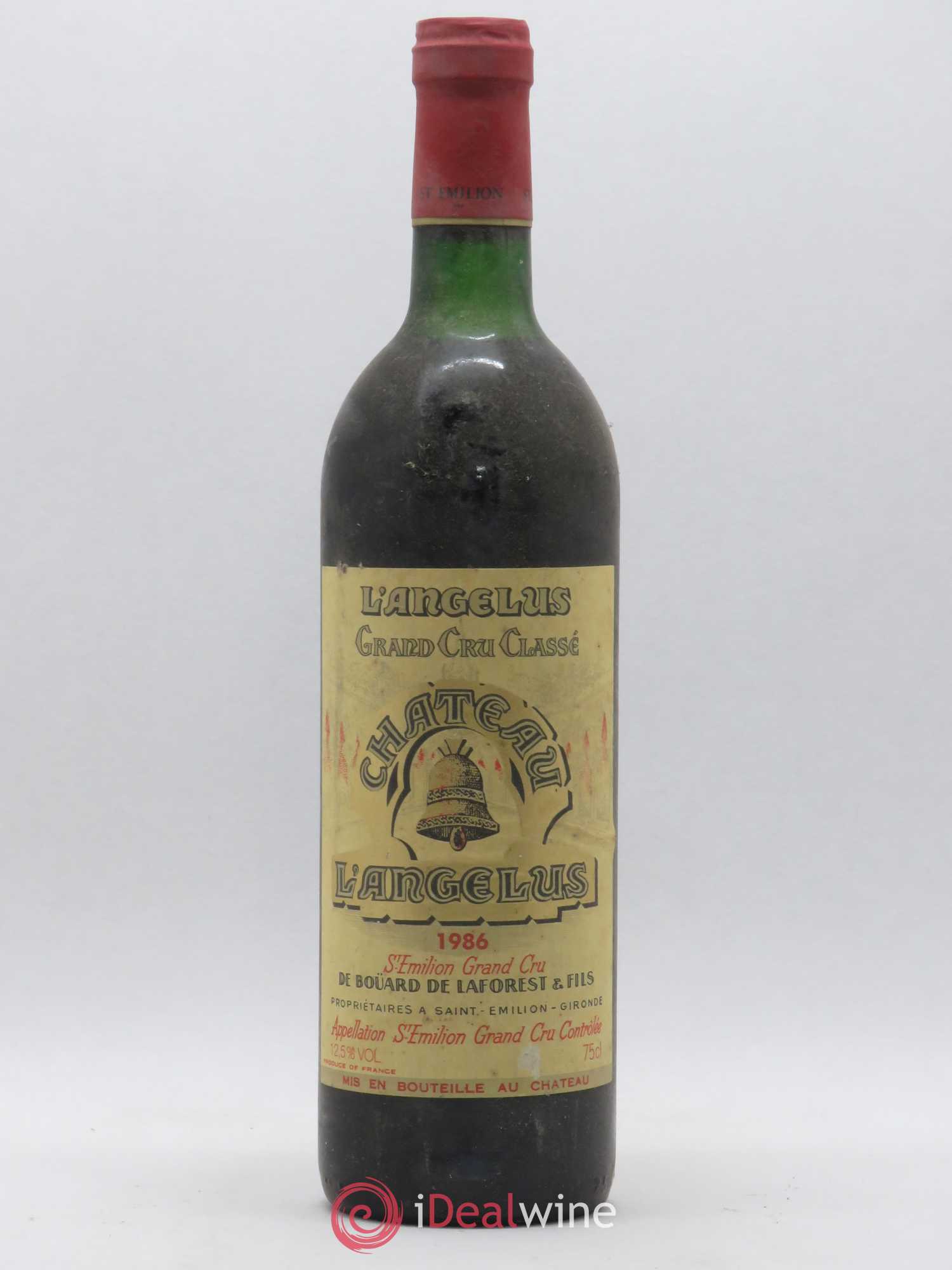 Château Angélus 1er Grand Cru Classé A 1986 - Lot de 1 bouteille - 0