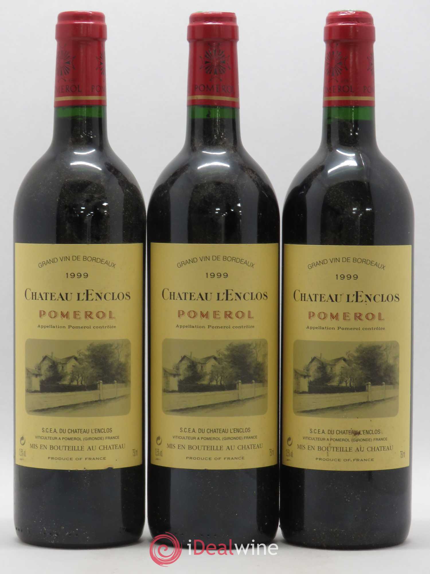Château l' Enclos 1999 - Lot de 3 bouteilles - 0