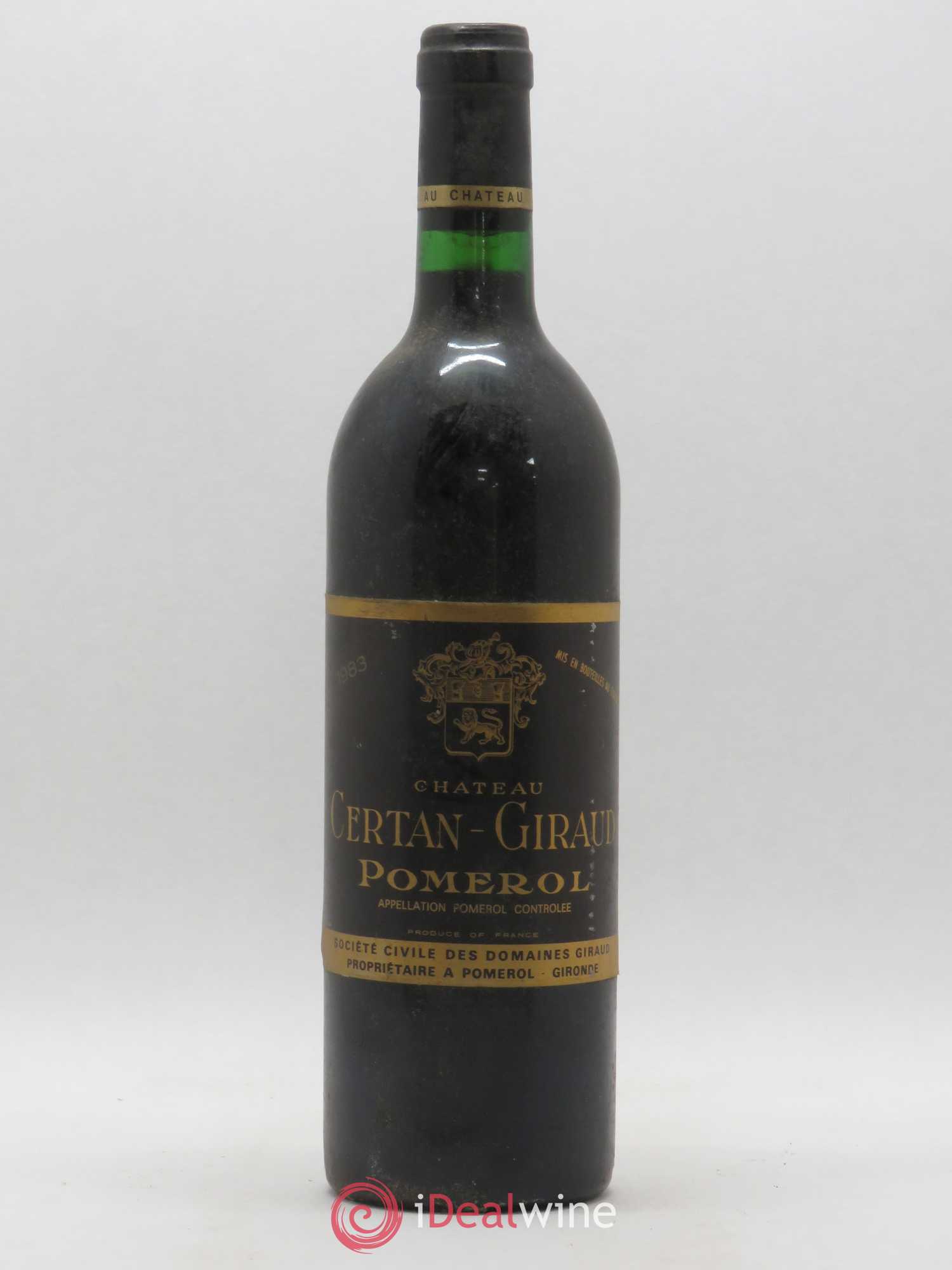 Château Certan Giraud 1983 - Lot de 1 bouteille - 0