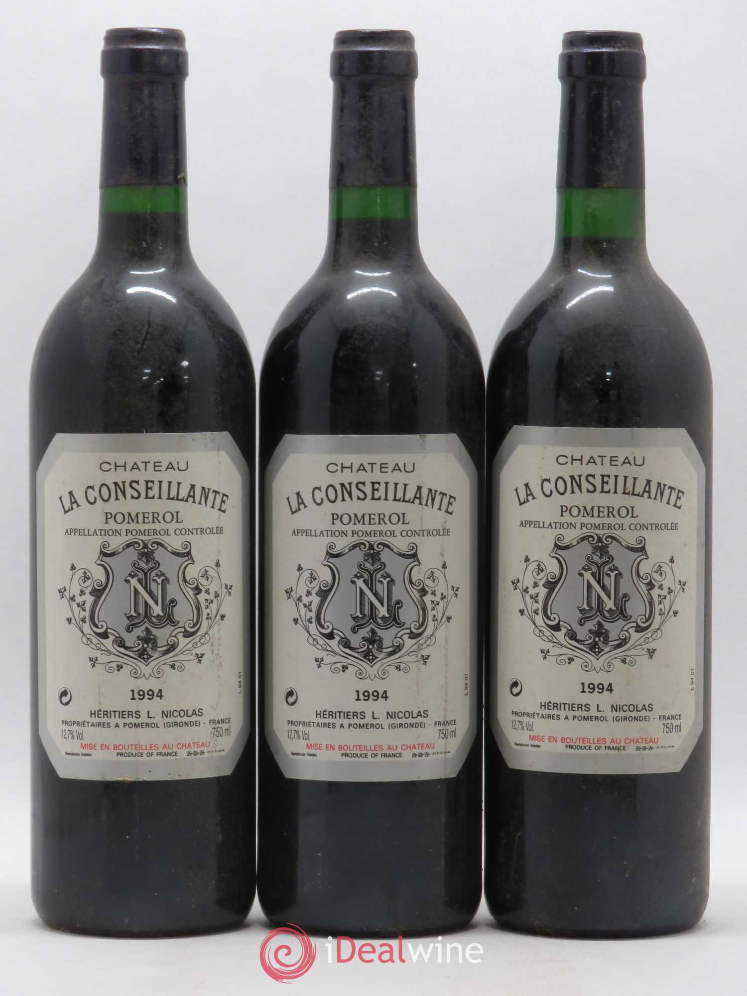 Château la Conseillante 1994 - Lot de 3 bouteilles - 0