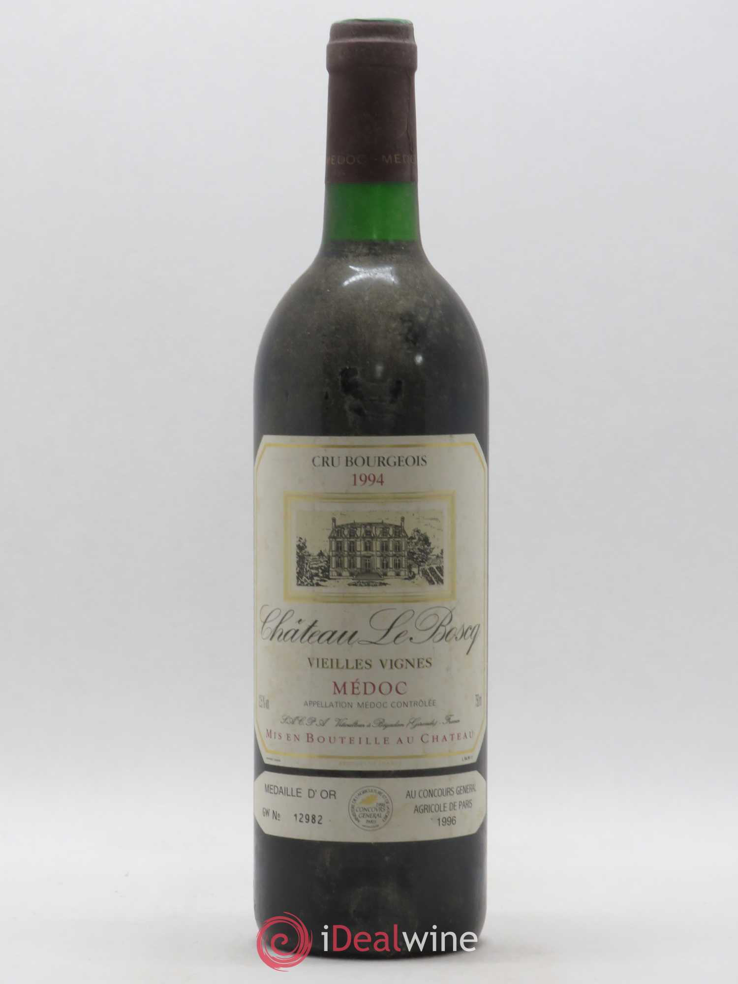Château le Boscq Cru Bourgeois Vieilles vignes (sans prix de réserve) 1994 - Lotto di 1 bottiglia - 0