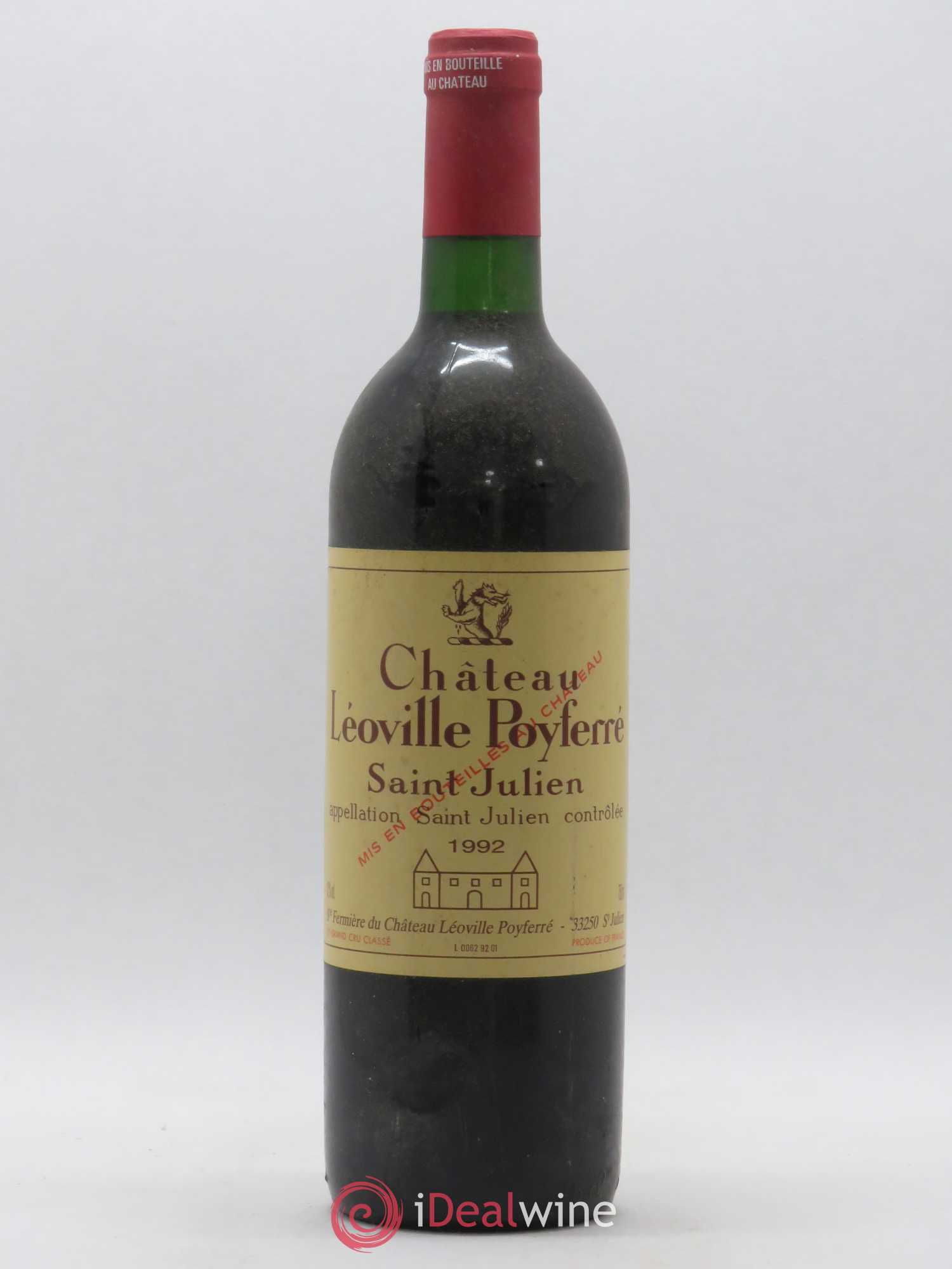 Château Léoville Poyferré 2ème Grand Cru Classé 1992 - Lot de 1 bouteille - 0