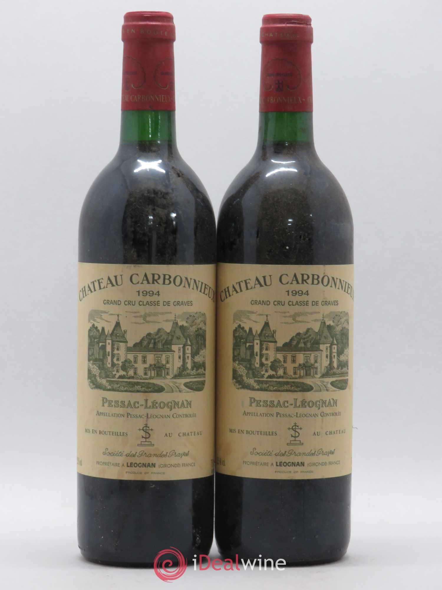 Château Carbonnieux Cru Classé de Graves 1994 - Lot de 2 bouteilles - 0