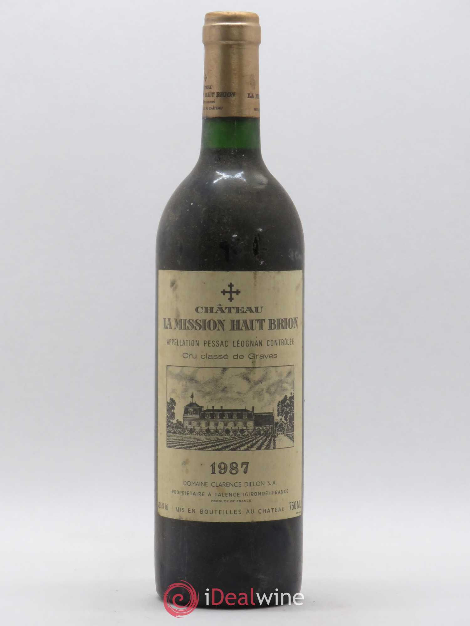 Château la Mission Haut-Brion Cru Classé de Graves 1987 - Lot de 1 bouteille - 0
