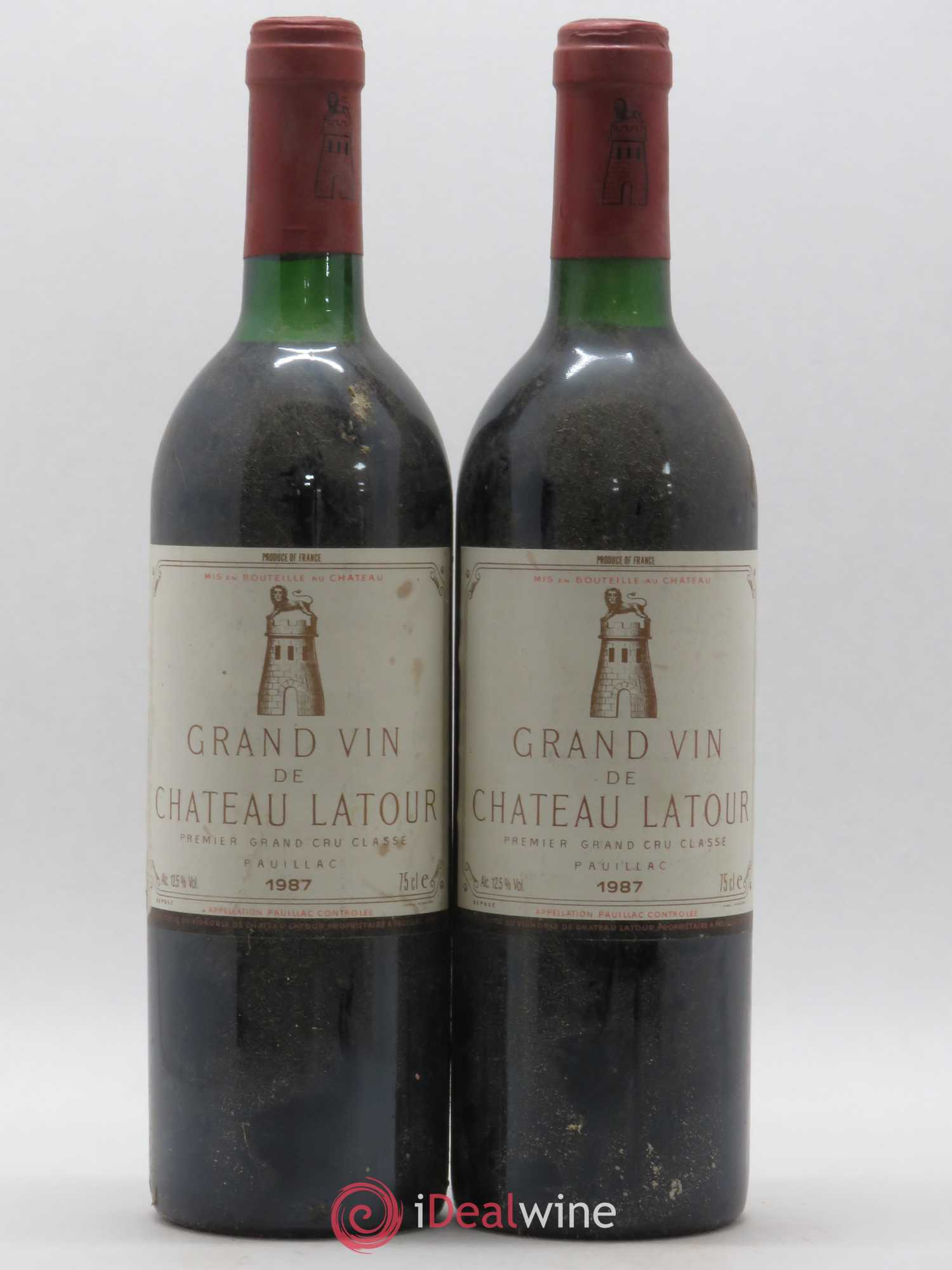 Château Latour 1er Grand Cru Classé 1987 - Lot de 2 bouteilles - 0