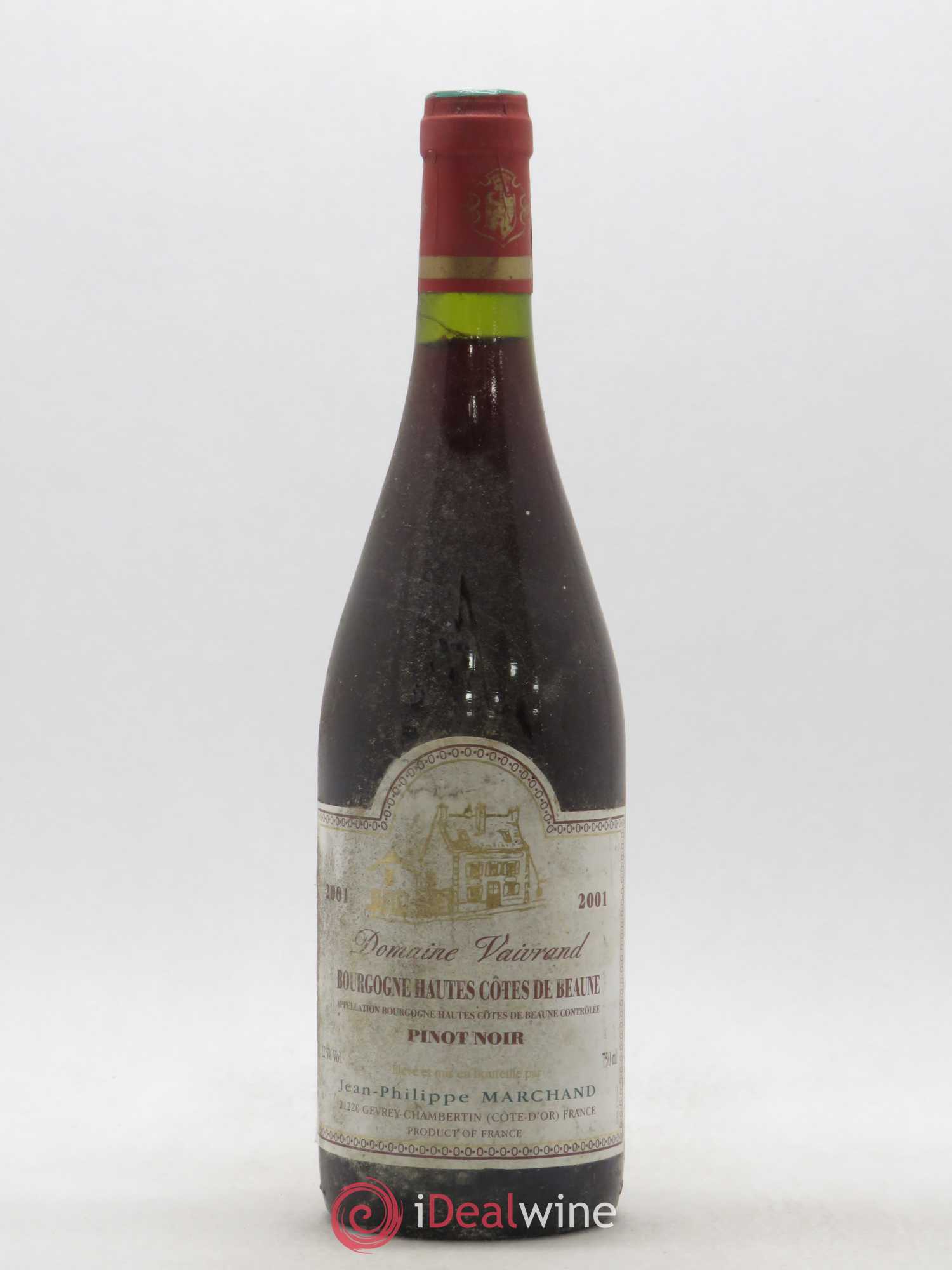 Hautes-Côtes de Beaune J.P Marchand Domaine Vaivrand (sans prix de réserve) 2001 - Posten von 1 Flasche - 0