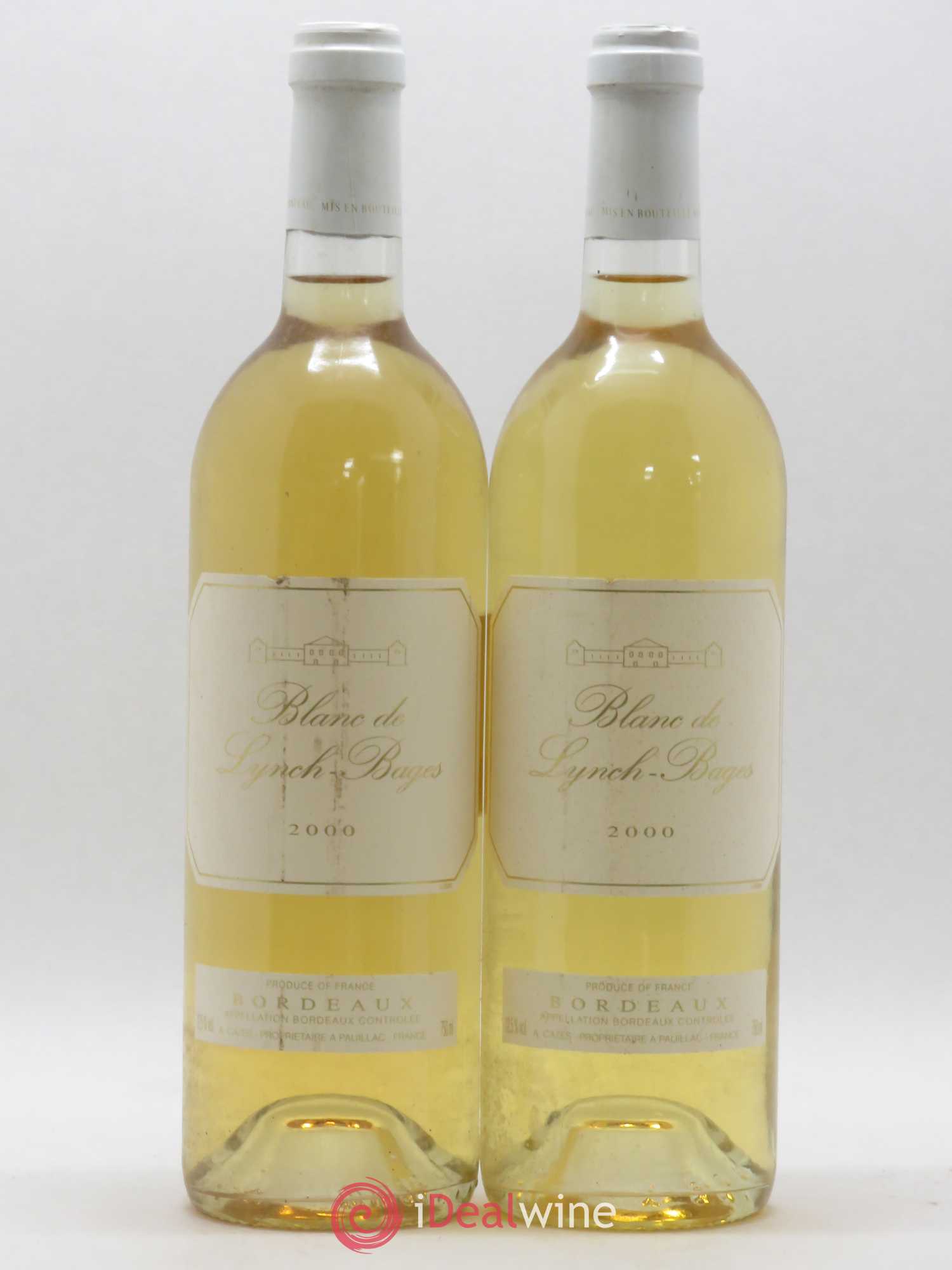 Blanc de Lynch Bages 2000 - Lot de 2 bouteilles - 0
