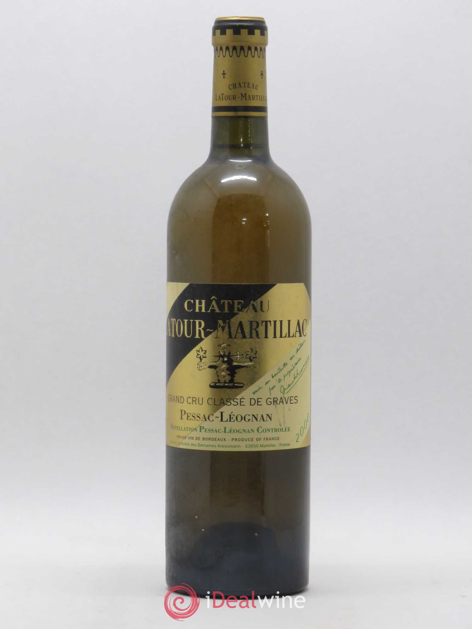 Château Latour-Martillac Cru Classé de Graves 2000 - Lot de 1 bouteille - 0