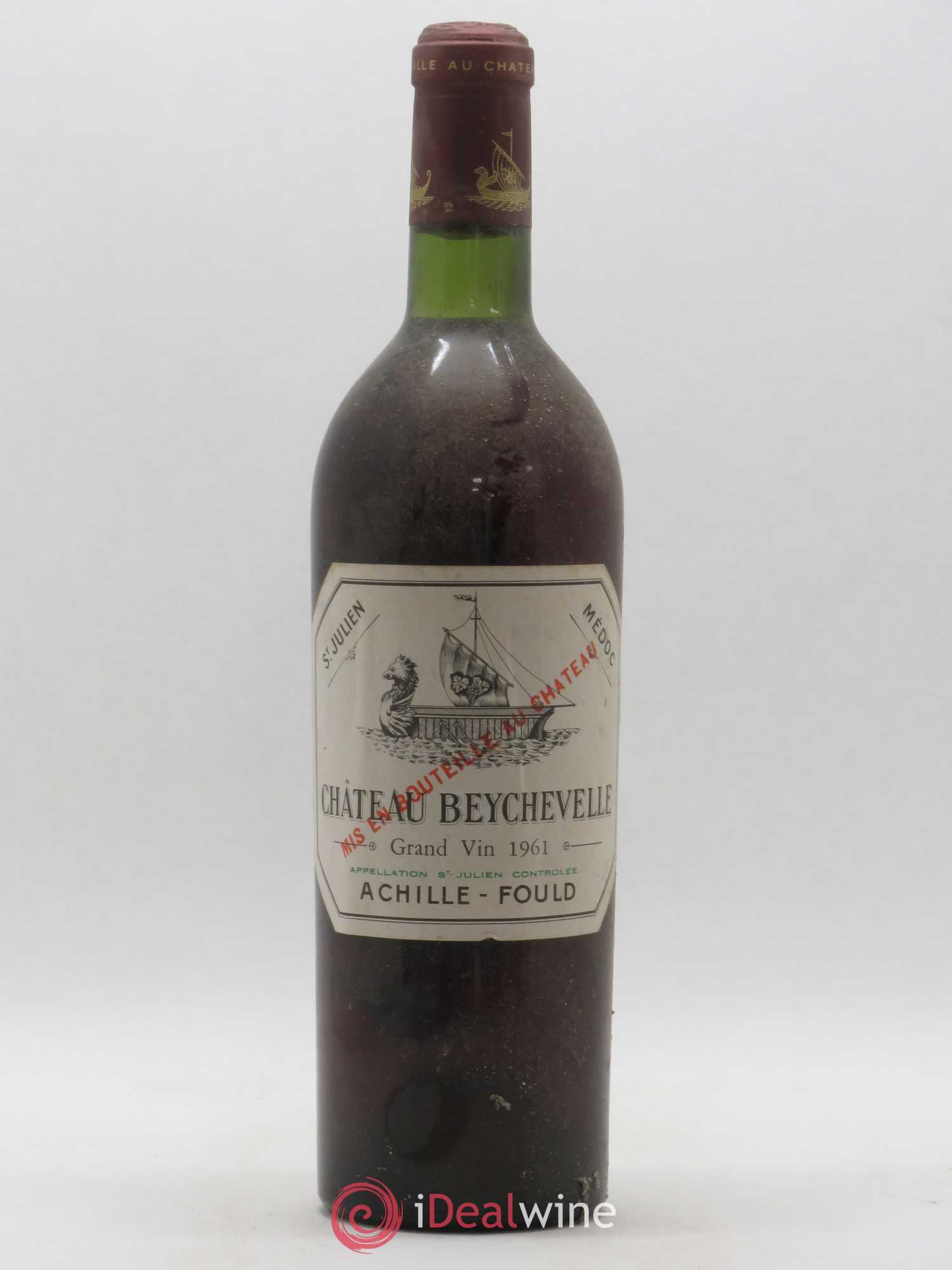 Château Beychevelle 4ème Grand Cru Classé 1961 - Lot de 1 bouteille - 0