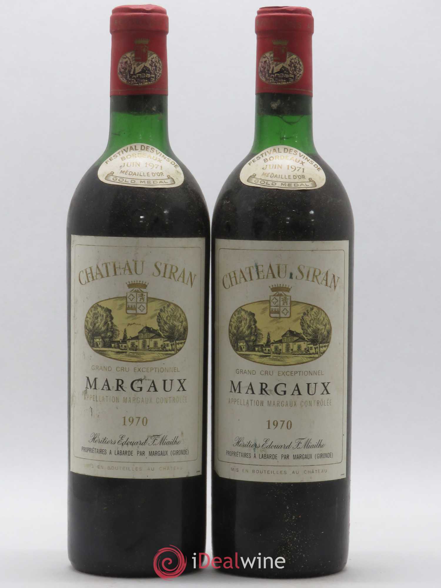 Château Siran 1970 - Lot de 2 bouteilles - 0