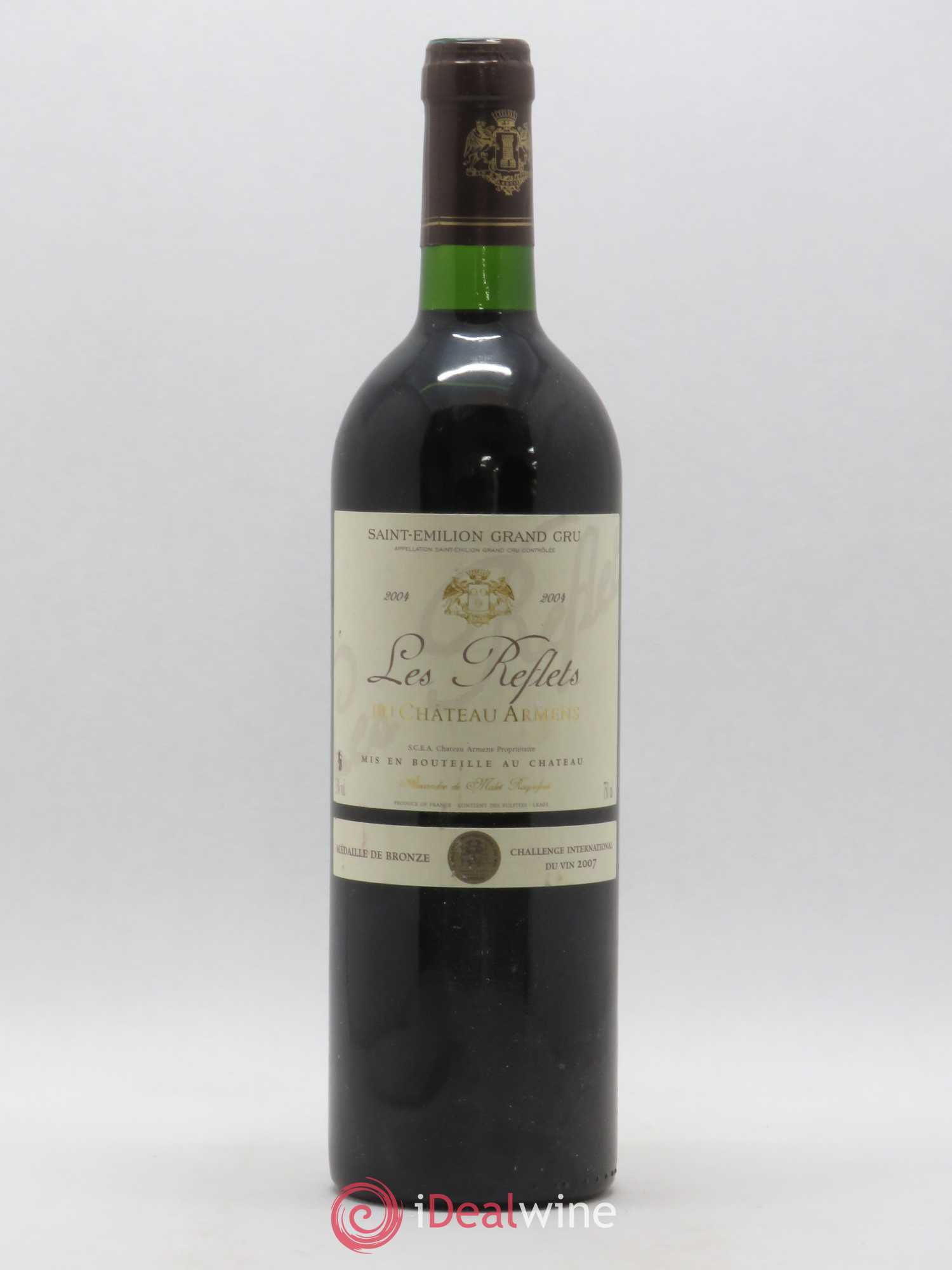 Saint-Émilion Grand Cru Les reflets du Château Armens (sans prix de réserve) 2004 - Posten von 1 Flasche - 0