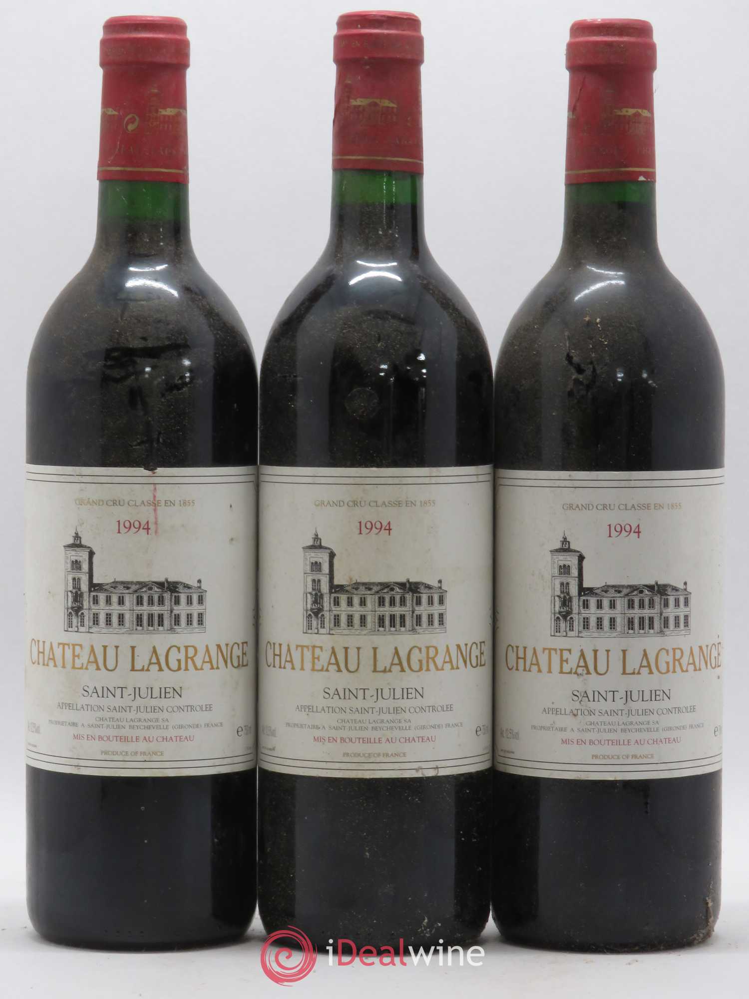 Château Lagrange 3ème Grand Cru Classé 1994 - Lot de 3 bouteilles - 0